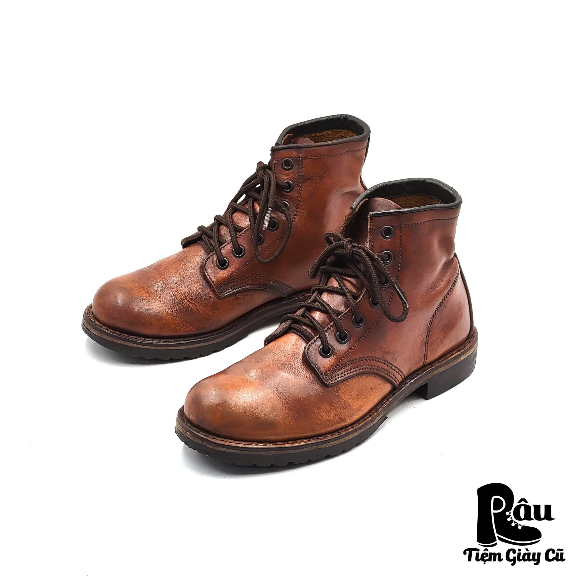 |SIZE 38.5| HAWKINS HL 40071 LACE UP BOOT Z38.5-6521