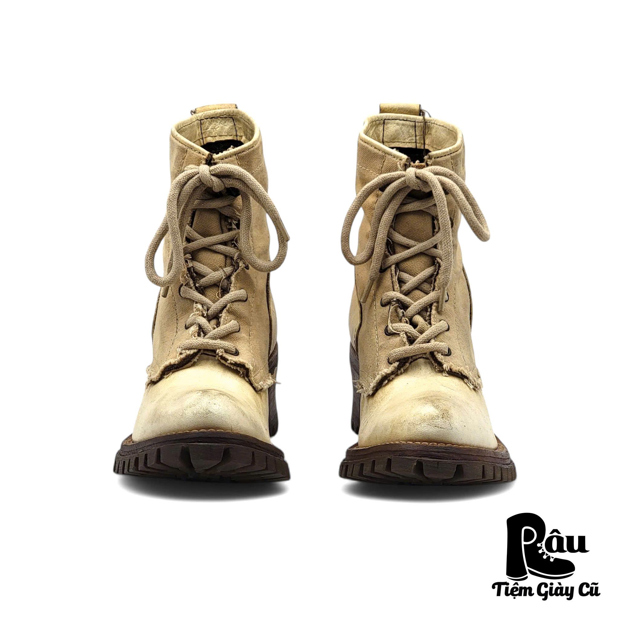 |SIZE 36| FROM TWO TONE POINTED LACE UP BOOT Z36-6583