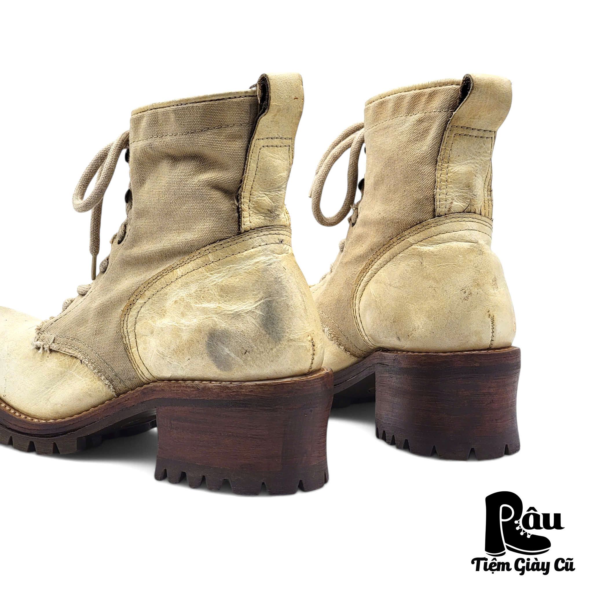 |SIZE 36| FROM TWO TONE POINTED LACE UP BOOT Z36-6583