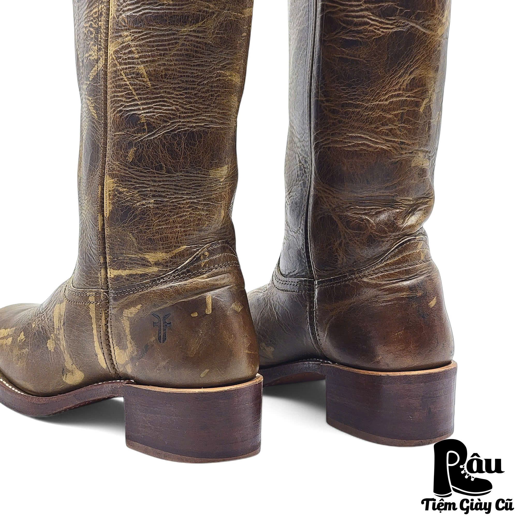 |SIZE 37.5| FRYE 77050 DISTRESSED CAMPUS 14L BOOT Z37.5-6613