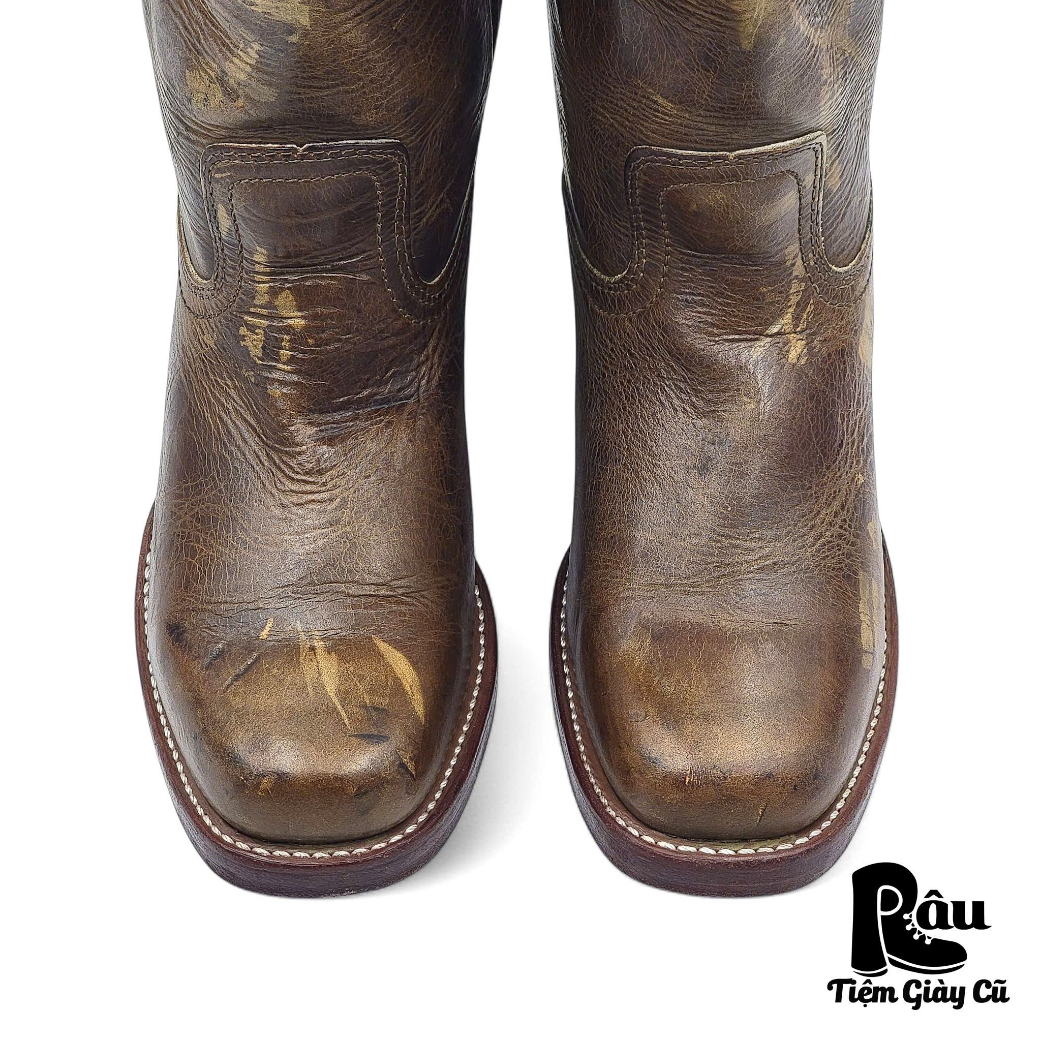 |SIZE 37.5| FRYE 77050 DISTRESSED CAMPUS 14L BOOT Z37.5-6613