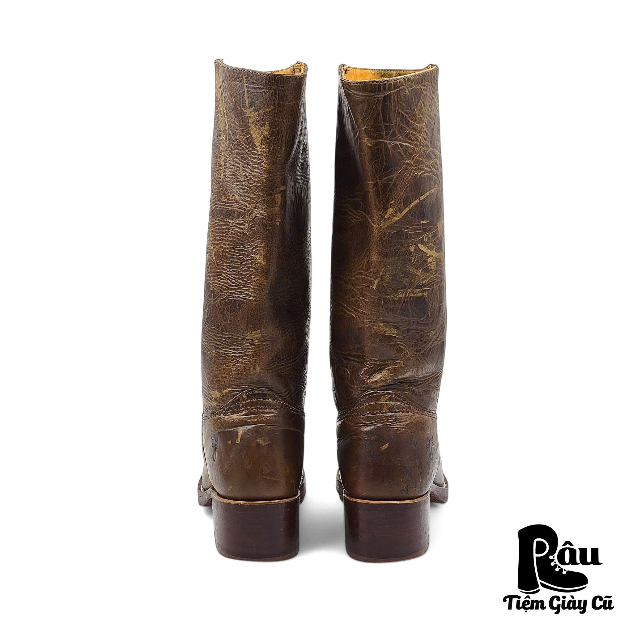 |SIZE 37.5| FRYE 77050 DISTRESSED CAMPUS 14L BOOT Z37.5-6613