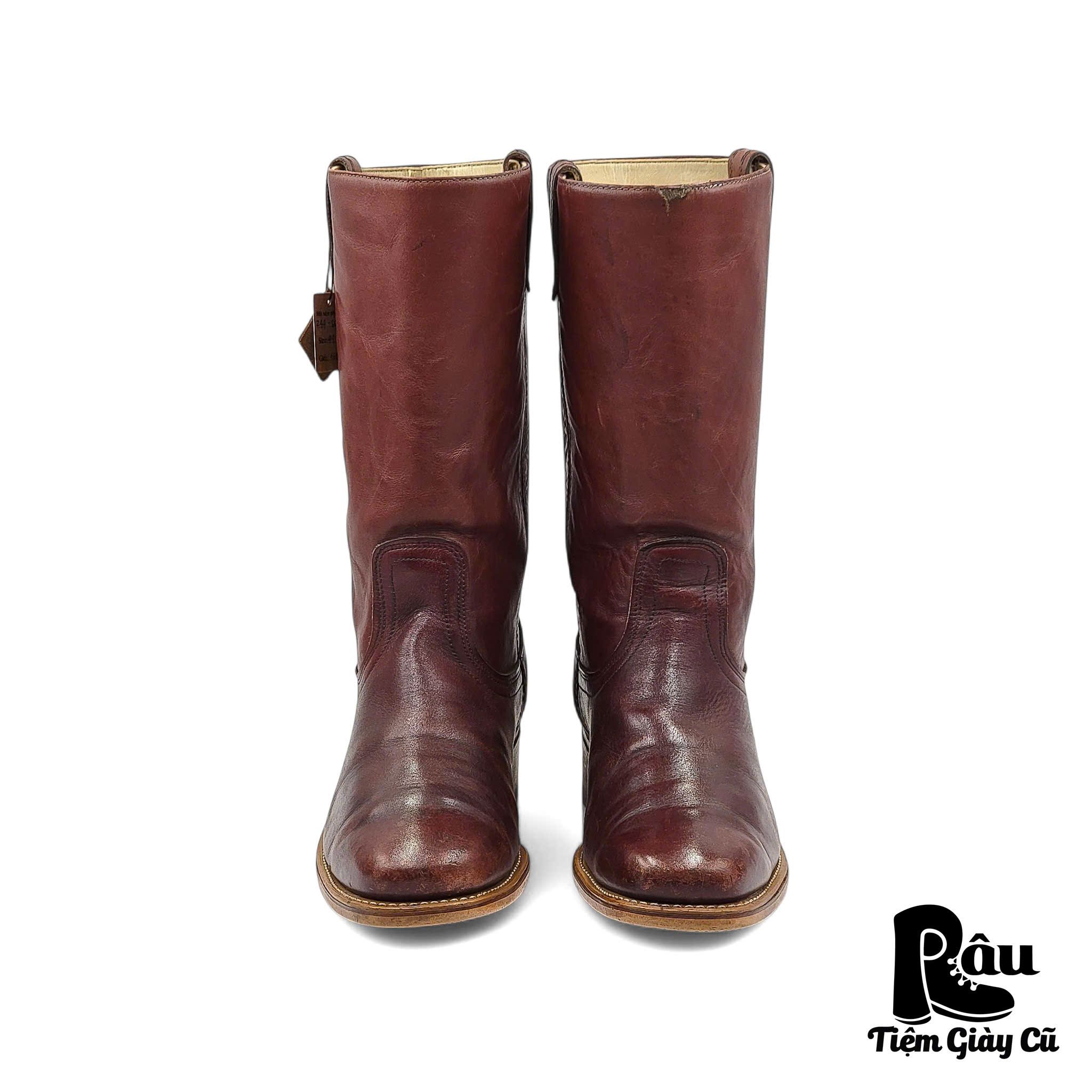 |SIZE 44| DINGO VINTAGE 80S BURGUNDY CAMPUS BOOT Z44-6617
