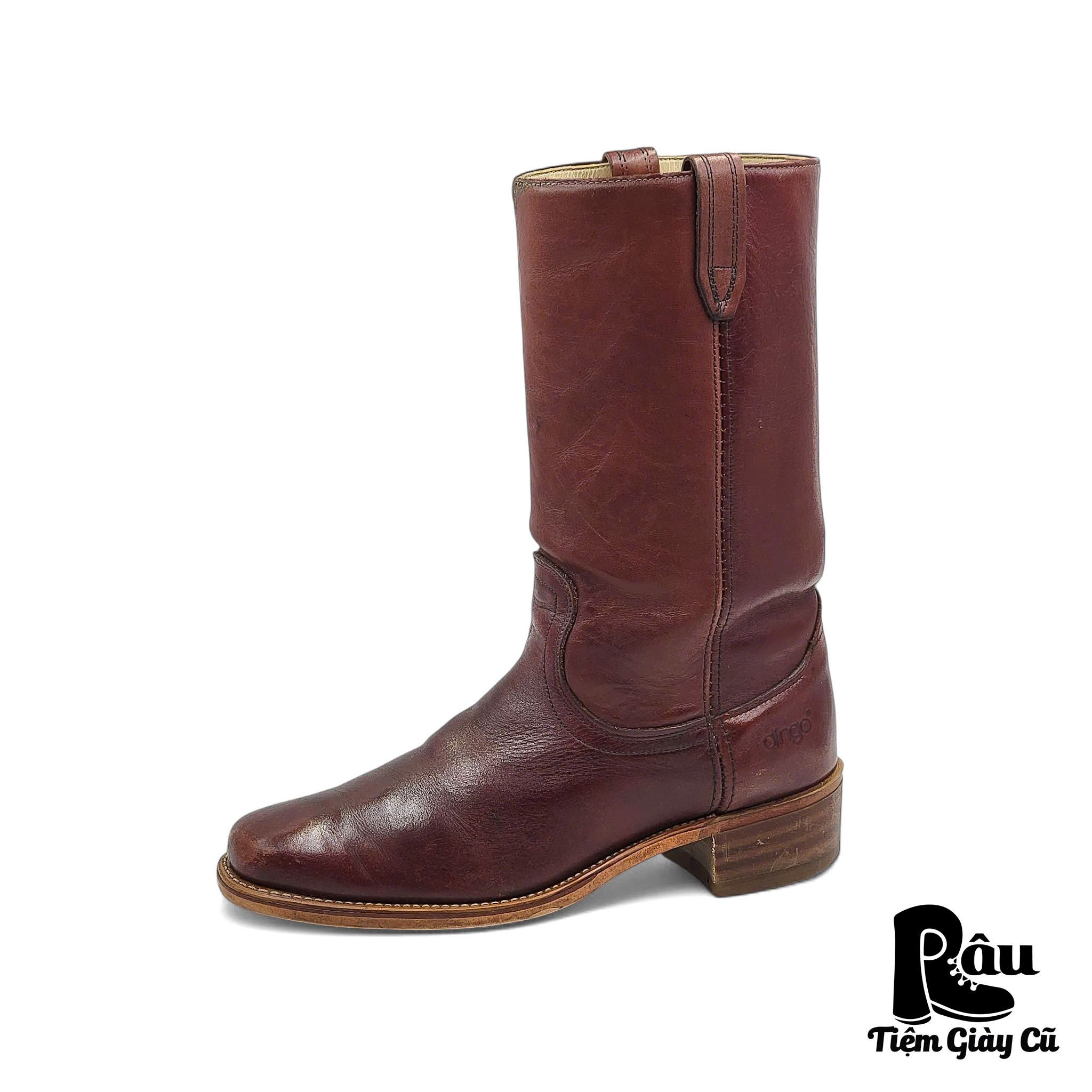 |SIZE 44| DINGO VINTAGE 80S BURGUNDY CAMPUS BOOT Z44-6617