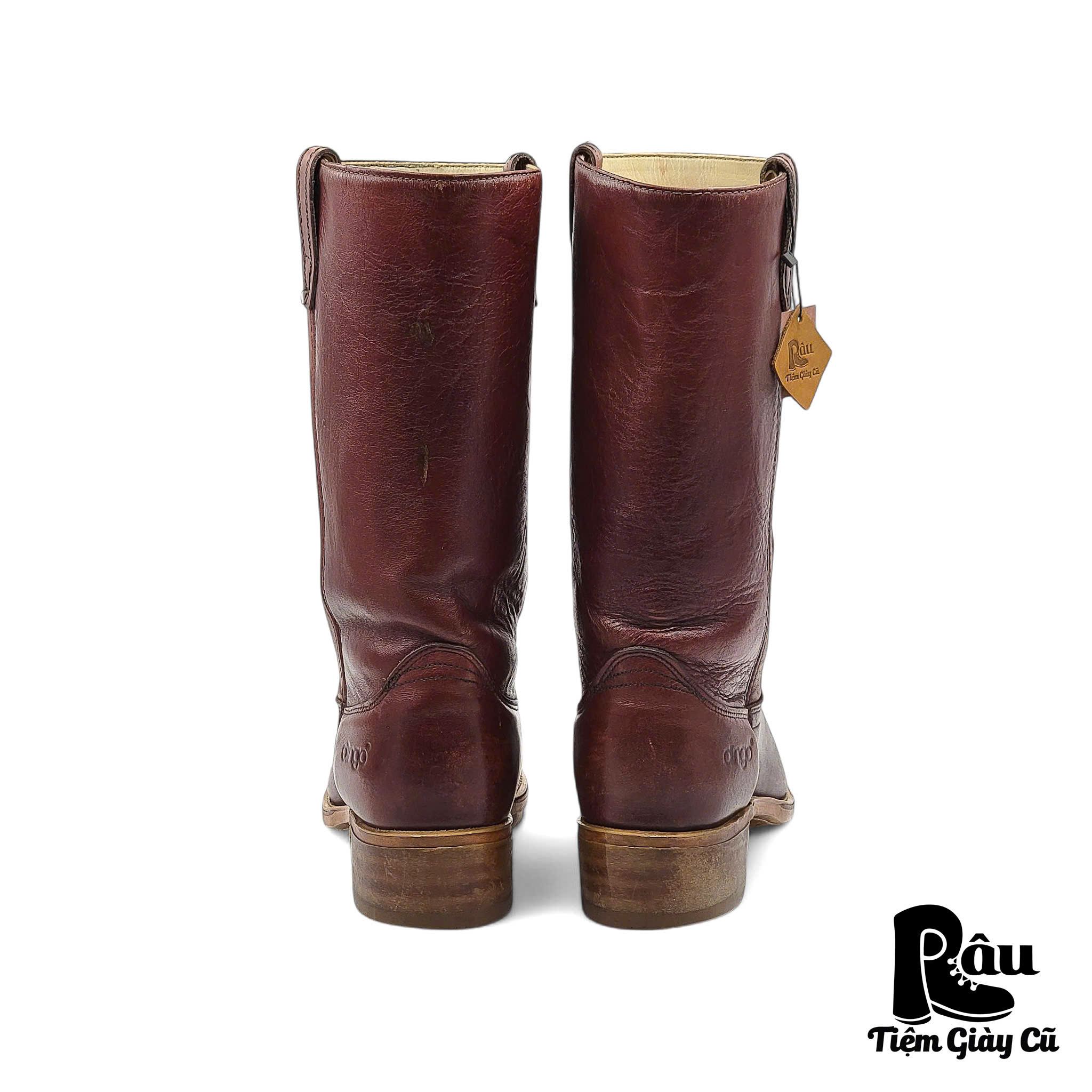 |SIZE 44| DINGO VINTAGE 80S BURGUNDY CAMPUS BOOT Z44-6617
