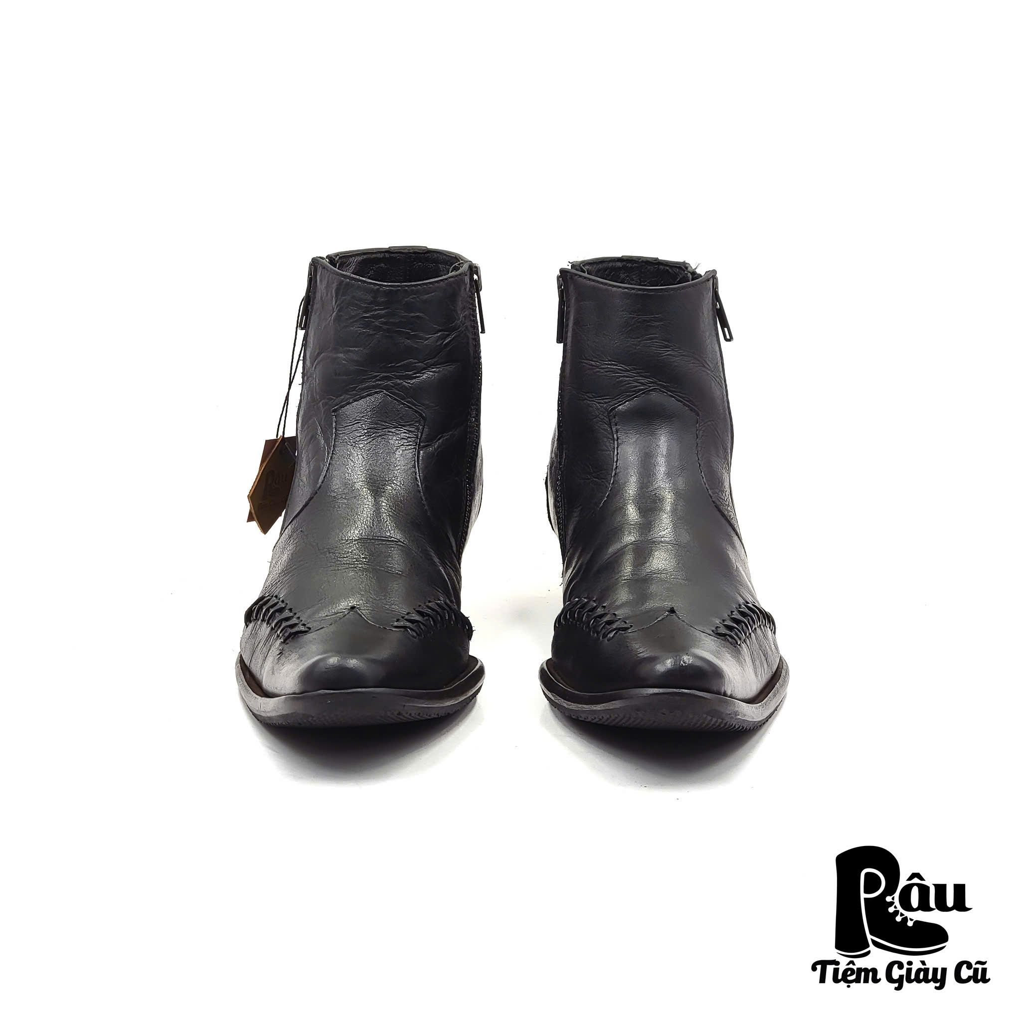 |SIZE 41| WHOOP' DE DOO DOUBLE ZIP POINTED DRESS BOOT Z41-6633