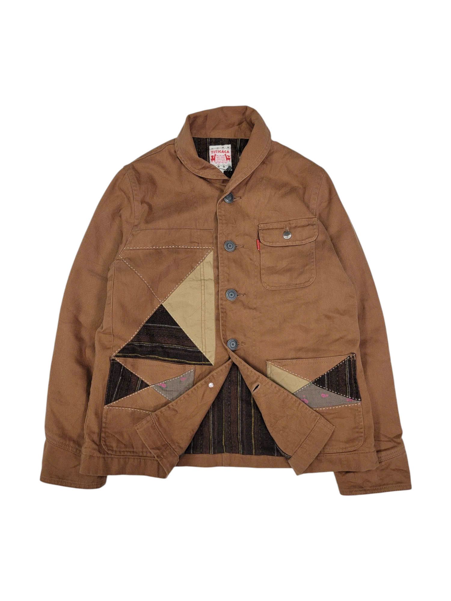 |SIZE S| TITICACA PATCHWORK JACKET AOS-6664