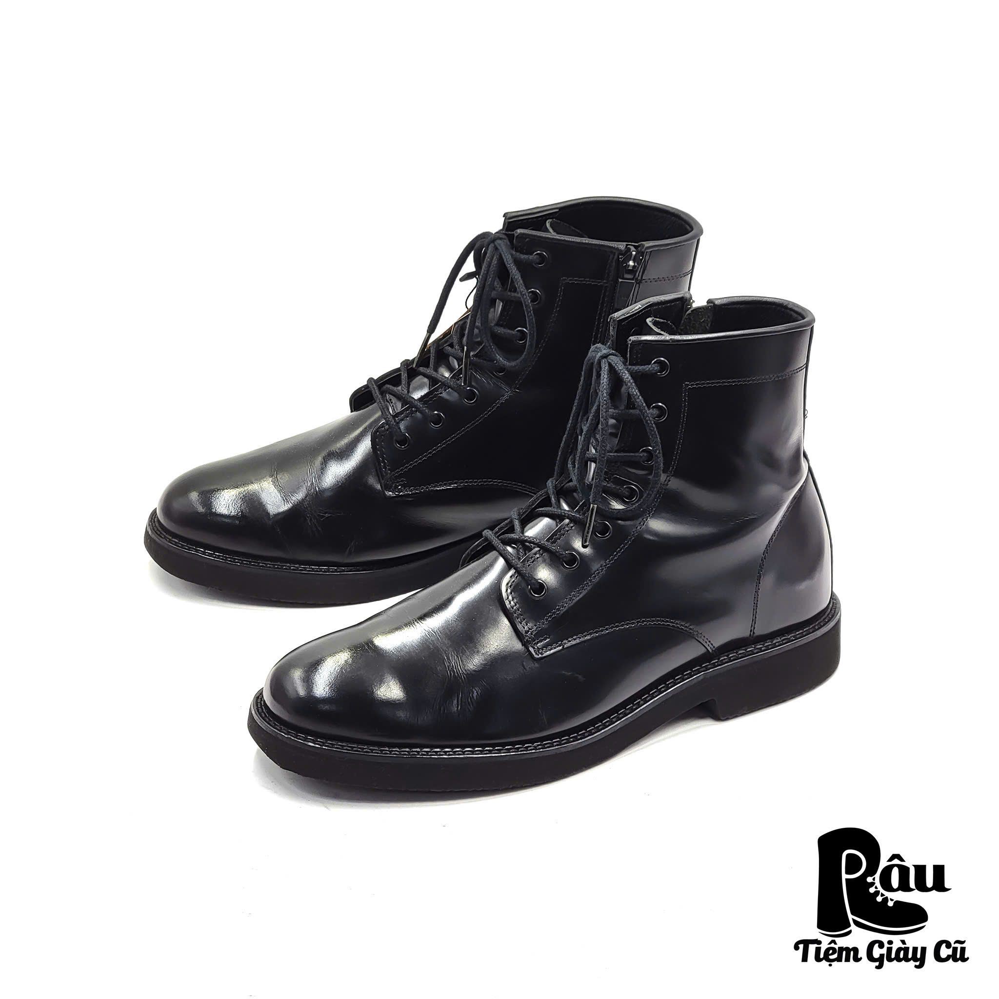 |SIZE 43| HAWKINS HL90088 LACE UP BOOT W ZIP Z43-6657