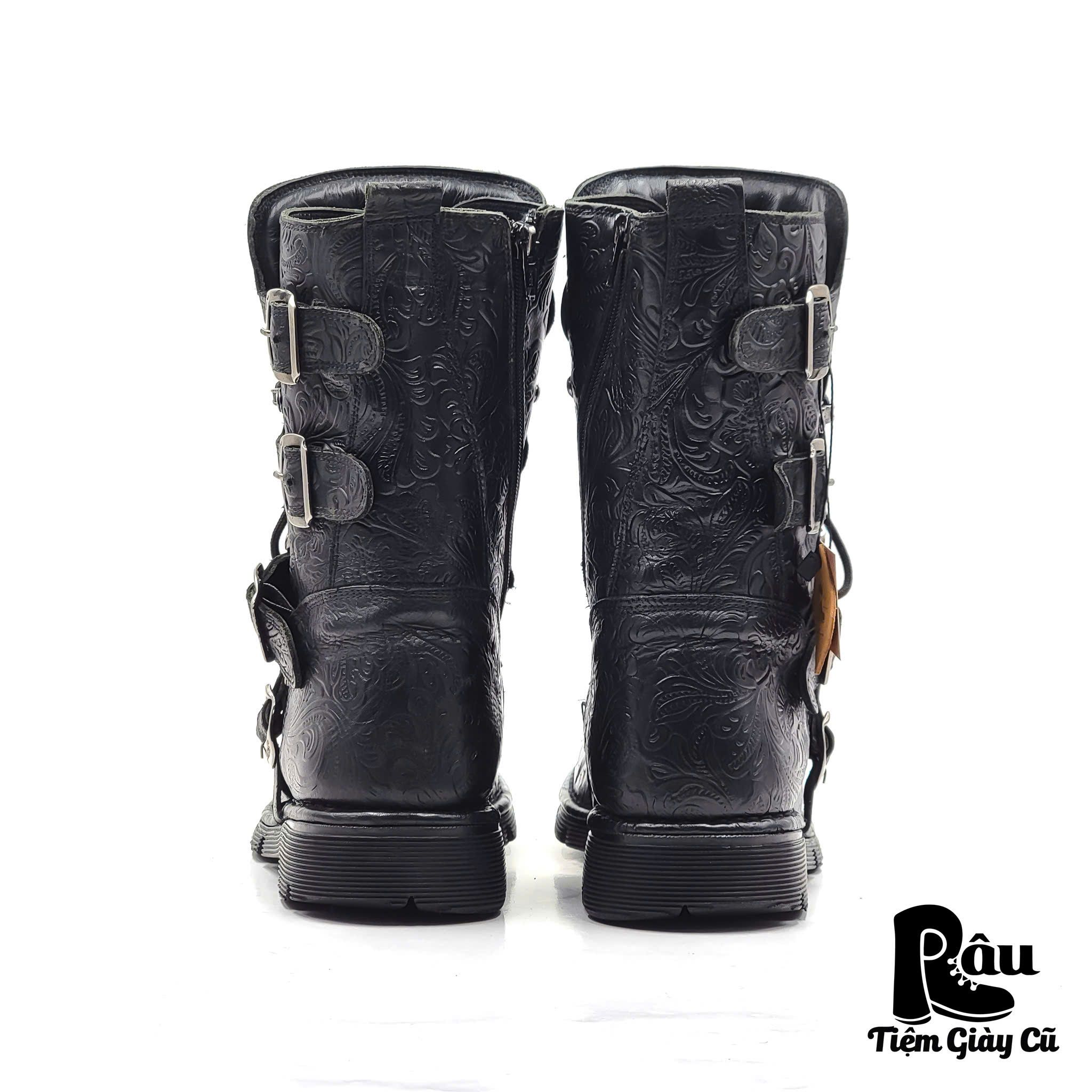 |SIZE 40| NEW ROCK M-1473-S43 AIR CHAMBERS METALLIC COMFORT LIGHT BOOT Z40-6675