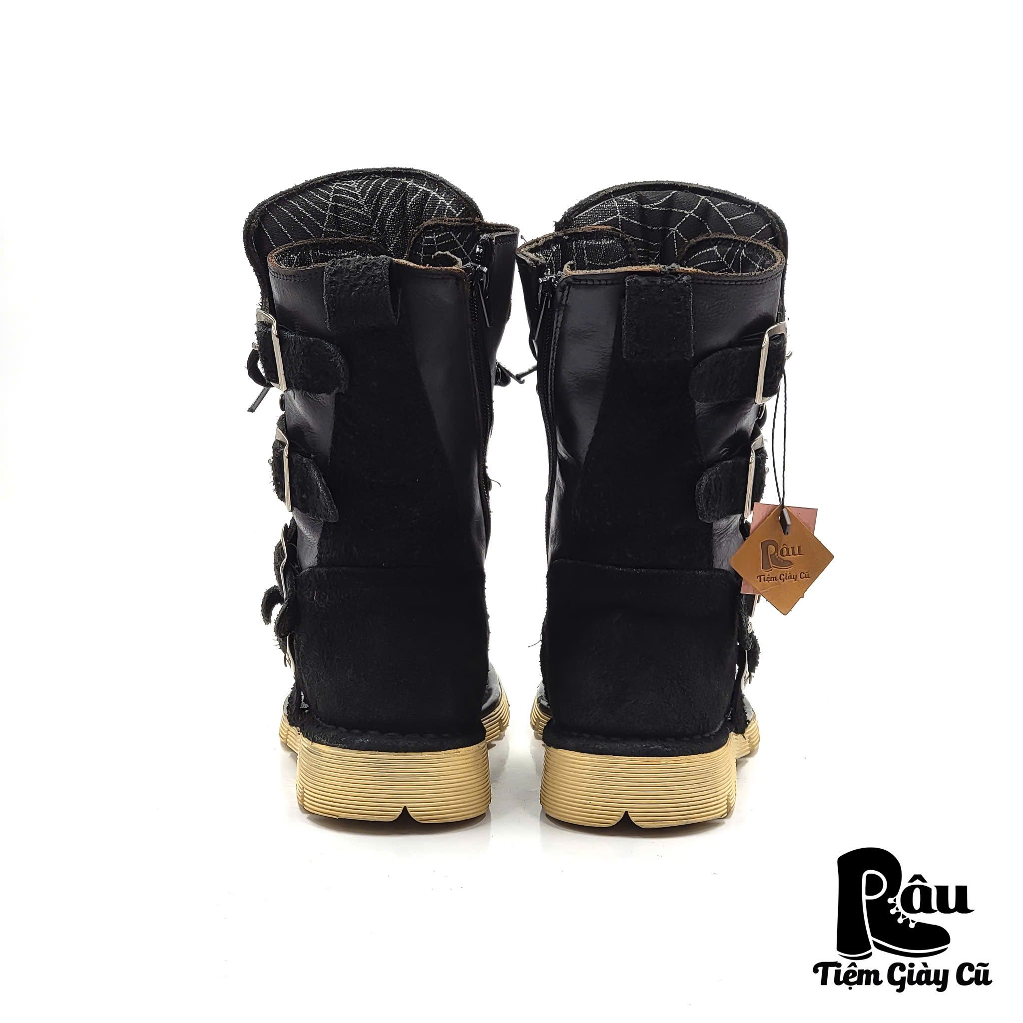 |SIZE 40| NEW ROCK M-1473 MTO AIR CHAMBERS METALLIC COMFORT LIGHT BOOT Z40-6676