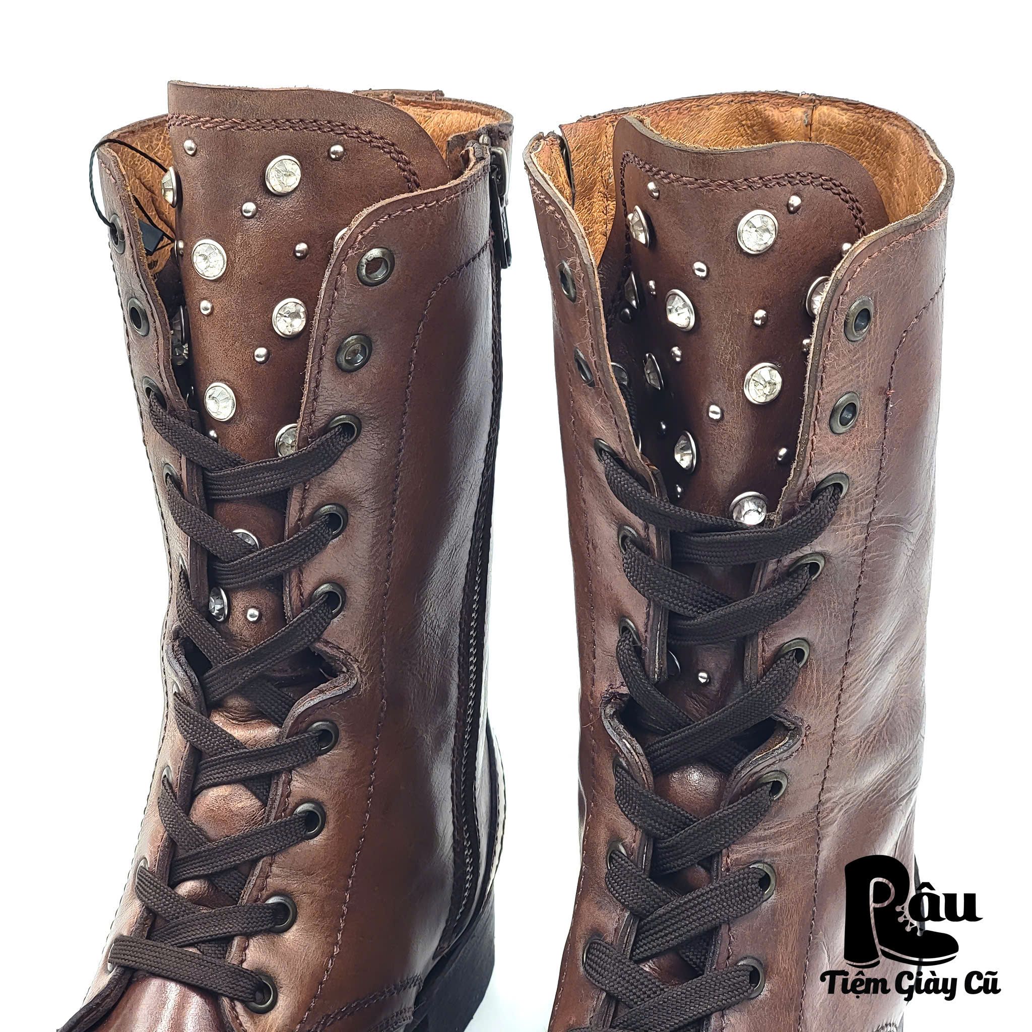 |SIZE 38| ZIGI SOHO FIERY SIDE-ZIP LACE UP BOOT Z38-6720