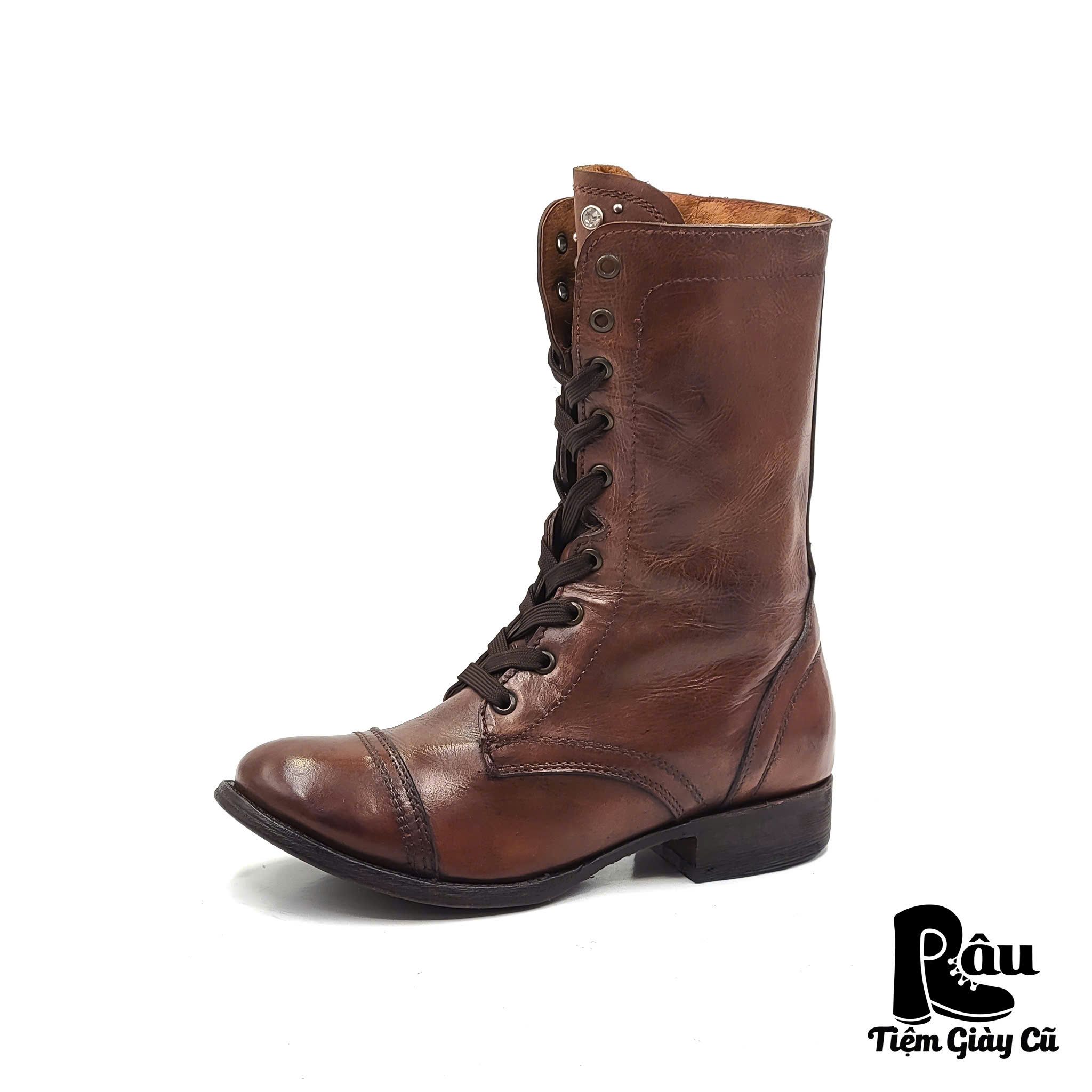 |SIZE 38| ZIGI SOHO FIERY SIDE-ZIP LACE UP BOOT Z38-6720