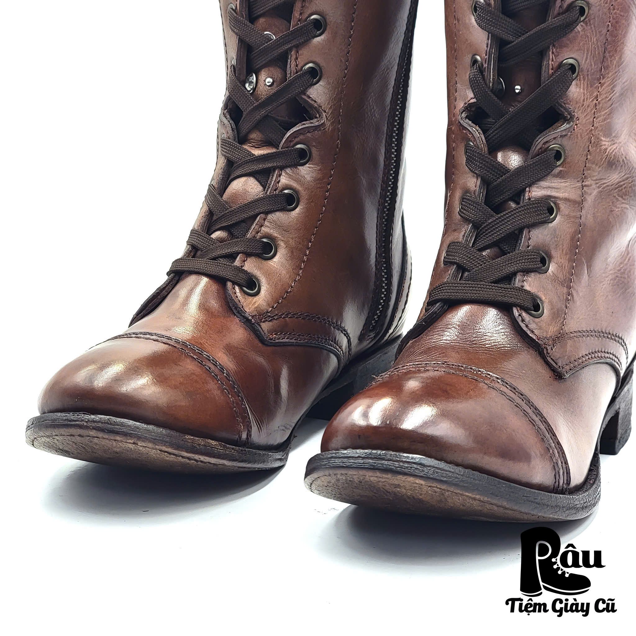 |SIZE 38| ZIGI SOHO FIERY SIDE-ZIP LACE UP BOOT Z38-6720