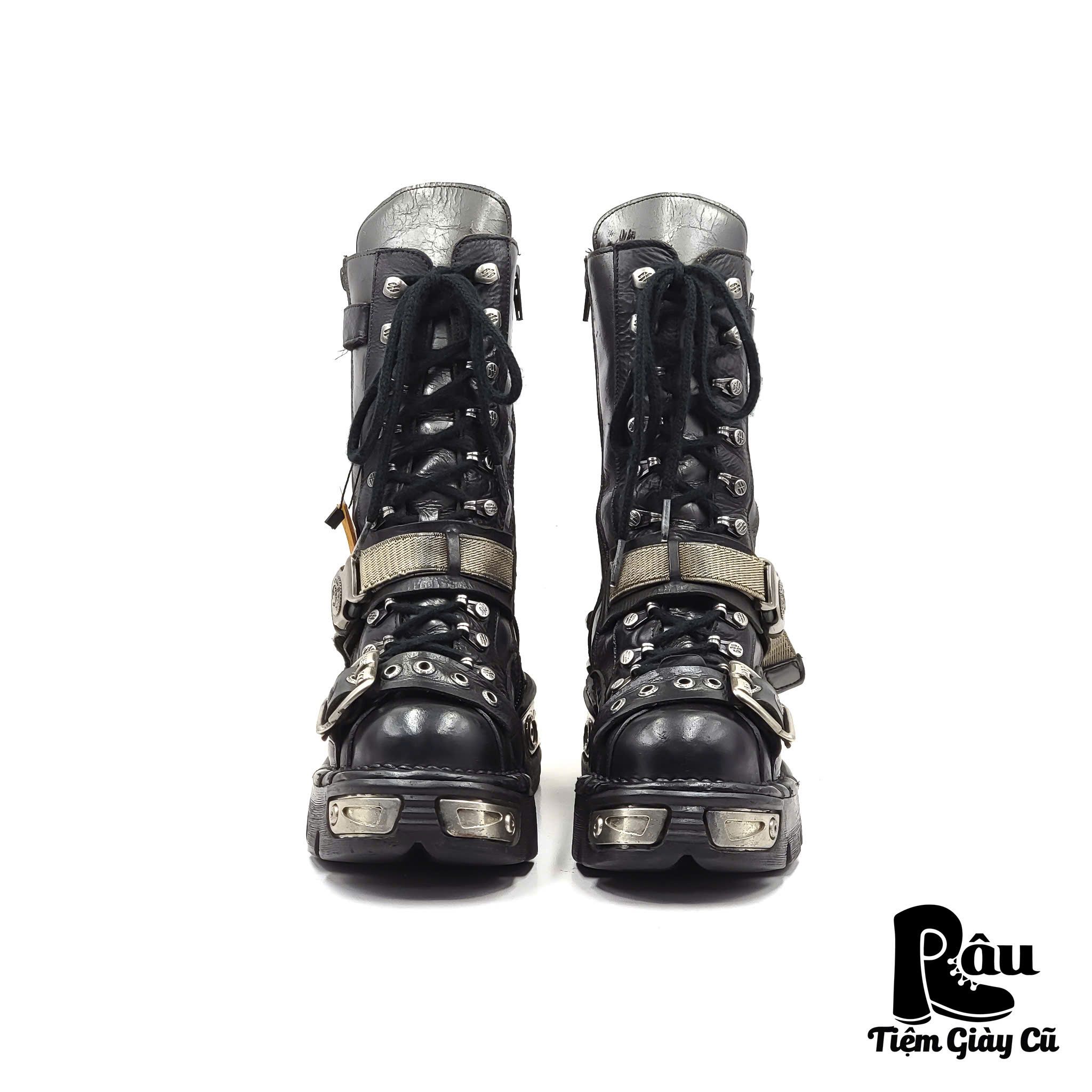 |SIZE 36| NEW ROCK M-247-C1 METALLIC POWERS NEW REACTOR BOOT Z36-6719