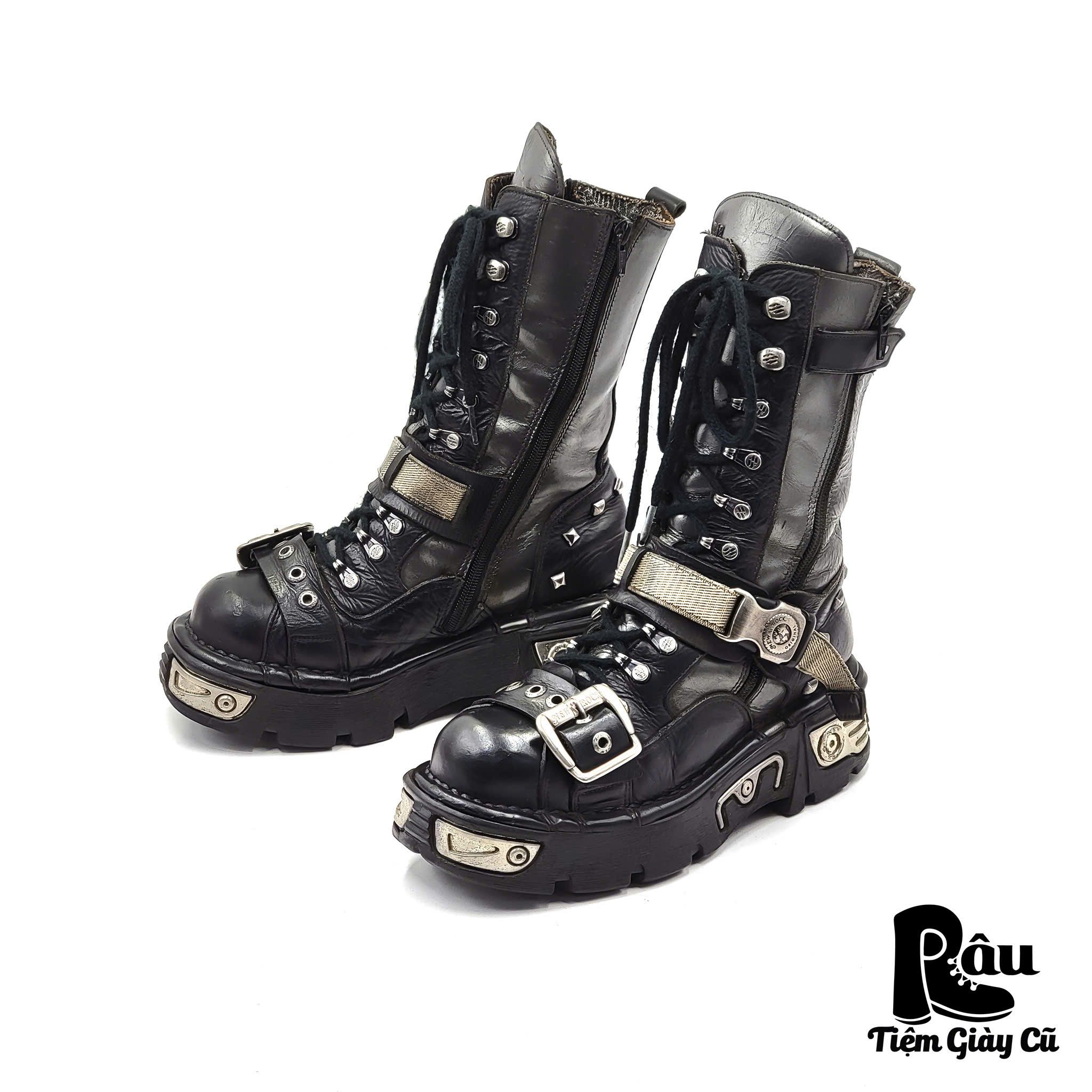 |SIZE 36| NEW ROCK M-247-C1 METALLIC POWERS NEW REACTOR BOOT Z36-6719