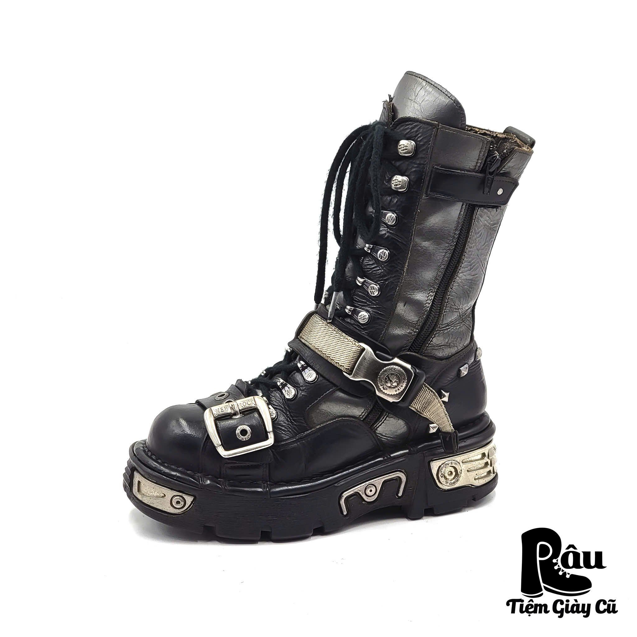 |SIZE 36| NEW ROCK M-247-C1 METALLIC POWERS NEW REACTOR BOOT Z36-6719