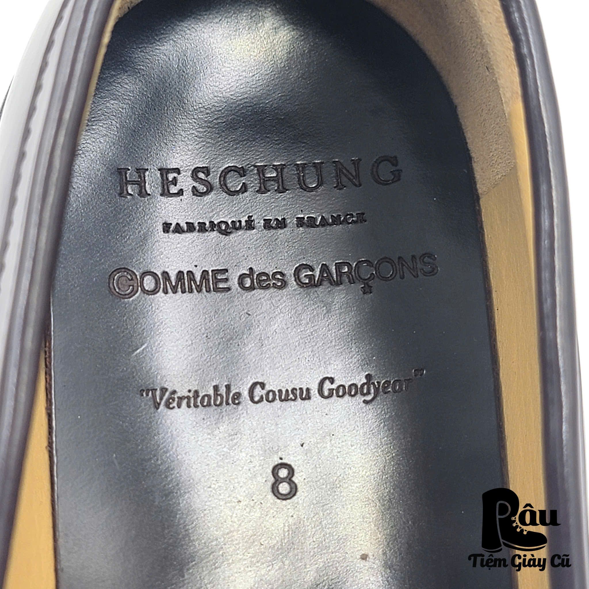 |SIZE 41| COMME DES GARÇONS AOYAMA EXCLUSIVE X HESCHUNG MINIMAL SLIP-ON LOAFER Z41-6742