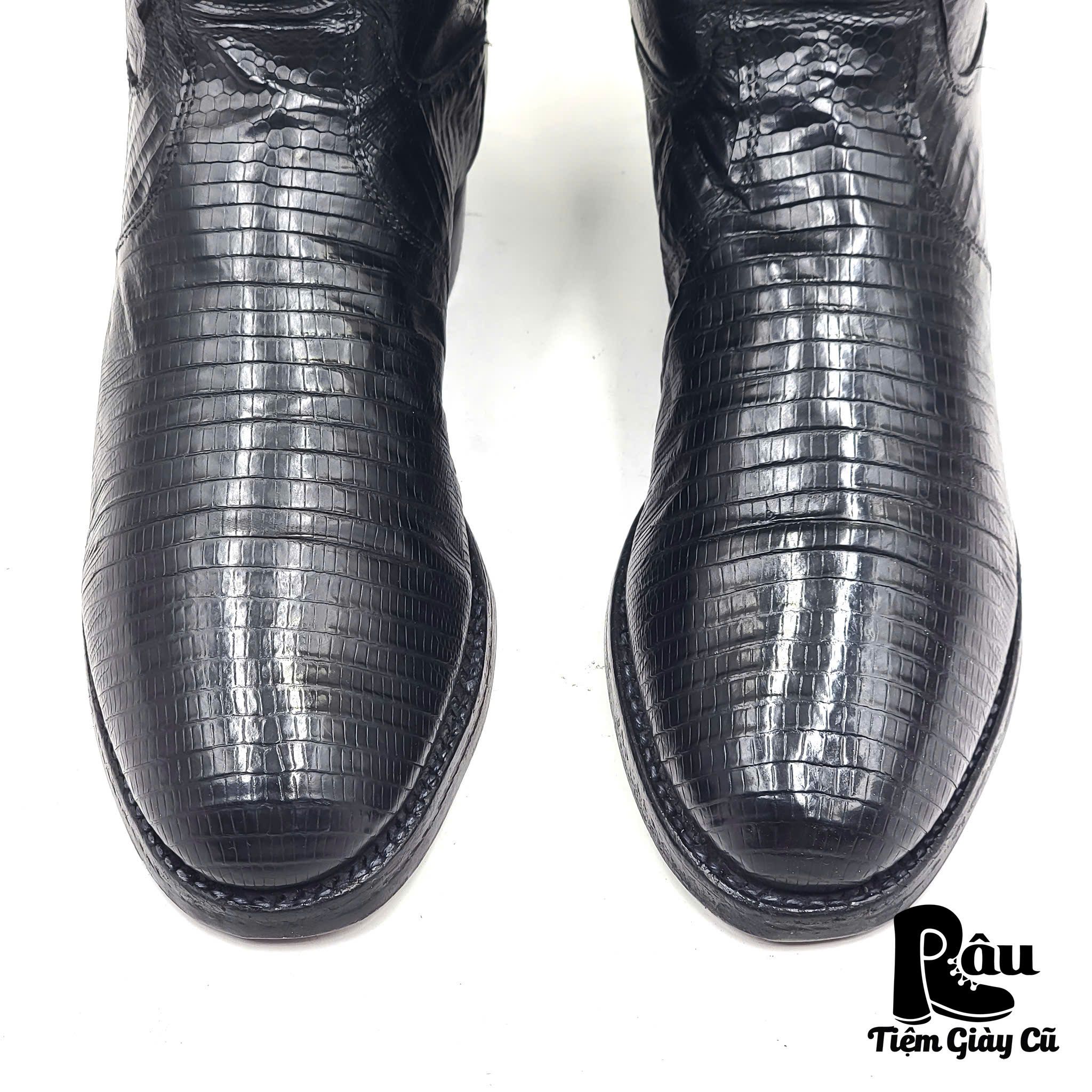 |SIZE 37.5| JUSTIN 3112 IGUANA LIZARD COWBOY BOOT AQ37.5-6757