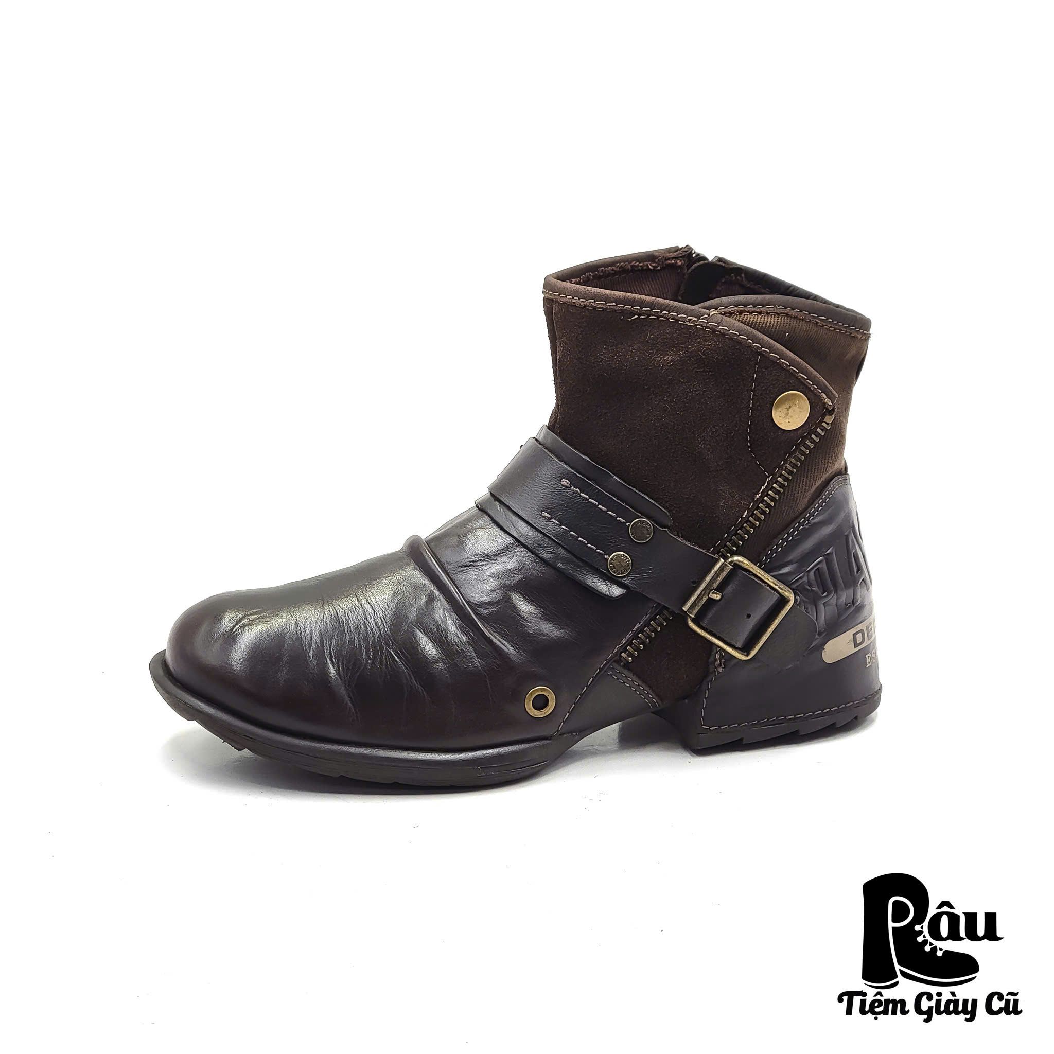|SIZE 41| REPLAY RODY SIDE-ZIP BIKER BOOT Z41-6773