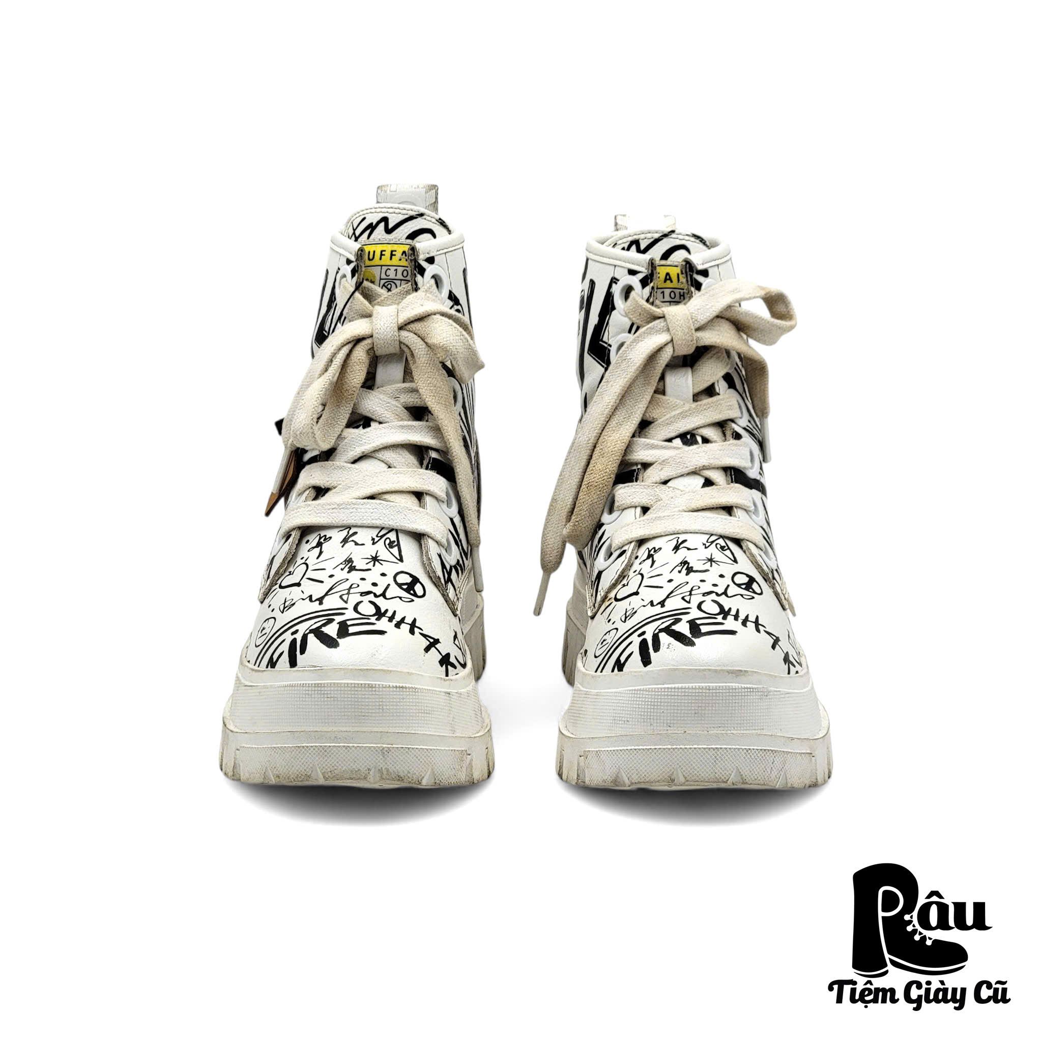 |SIZE 38.5| BUFFALO ASPHA VEGAN LACE UP HI BOOT Z38.5-6777