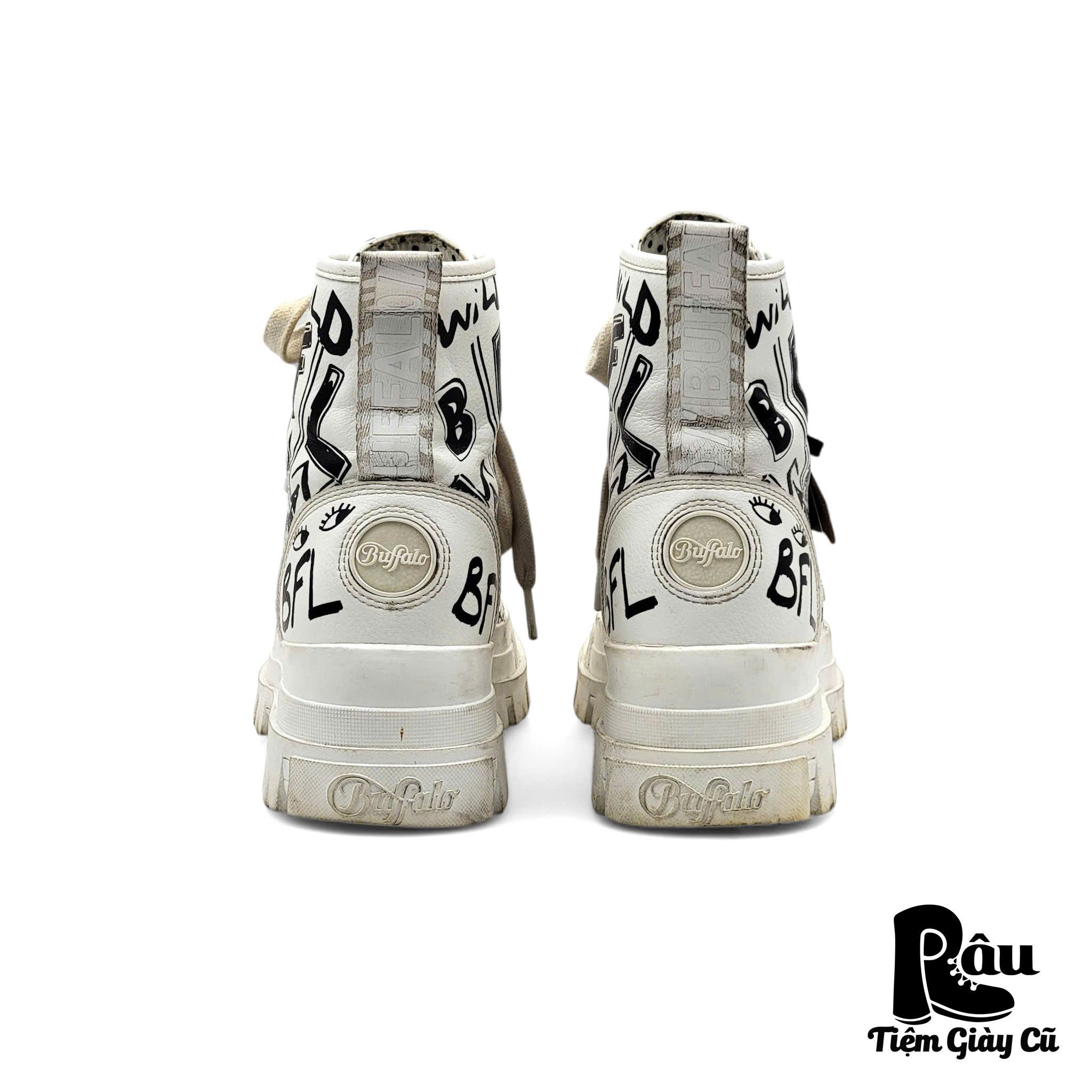 |SIZE 38.5| BUFFALO ASPHA VEGAN LACE UP HI BOOT Z38.5-6777