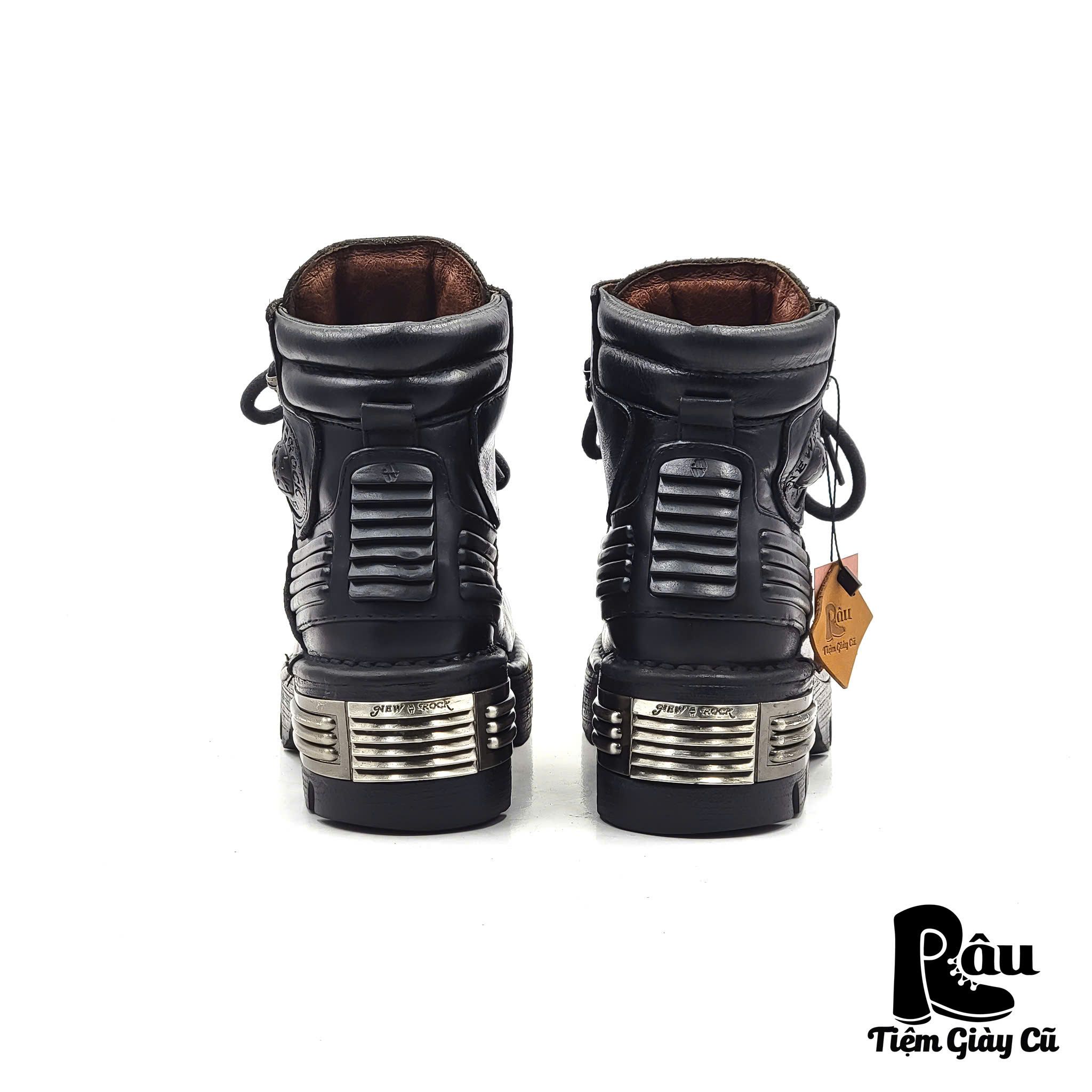 |SIZE 36| NEW ROCK VINTAGE 90S TIGER METALLIC ANKLE BOOT Z36-6778