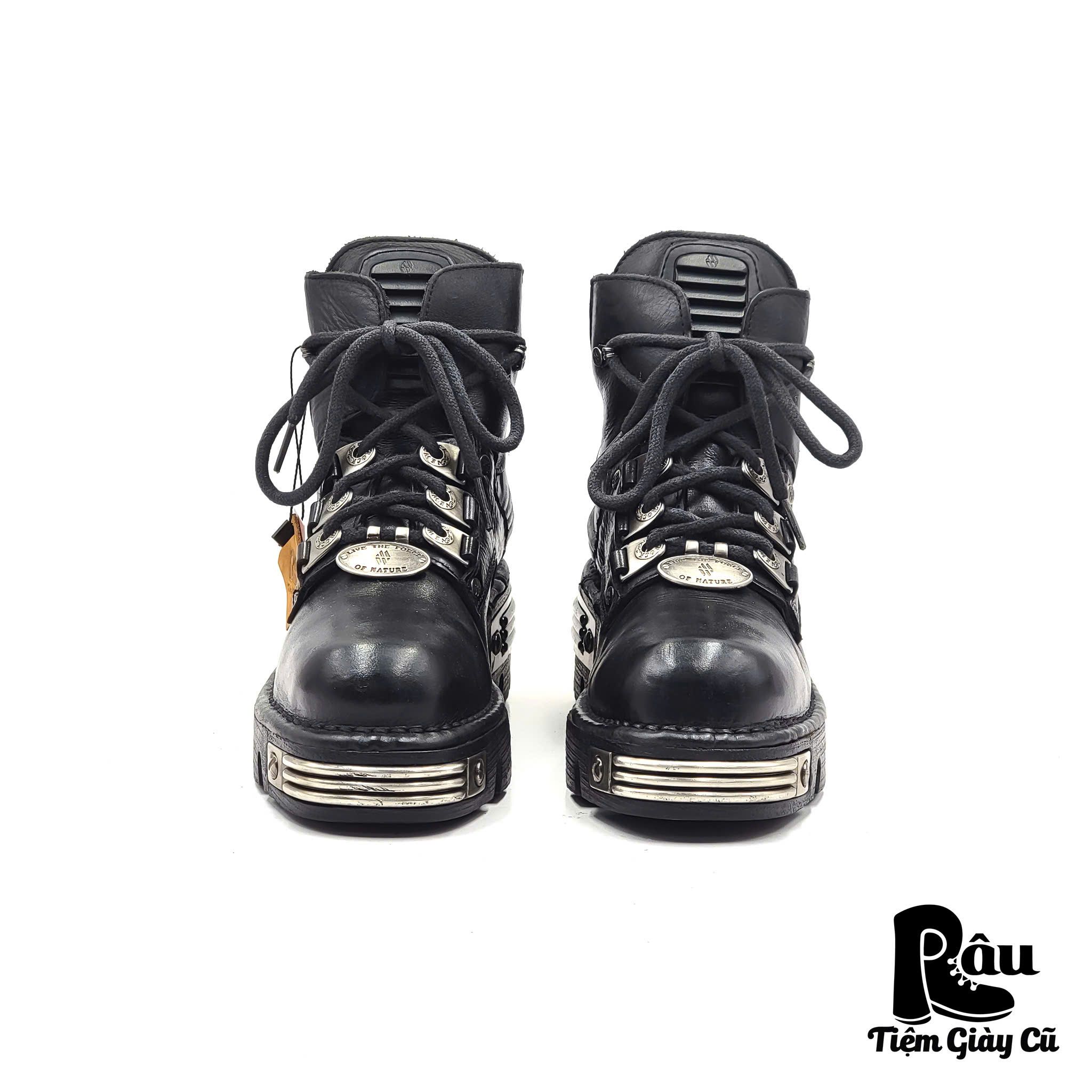 |SIZE 36| NEW ROCK VINTAGE 90S TIGER METALLIC ANKLE BOOT Z36-6778