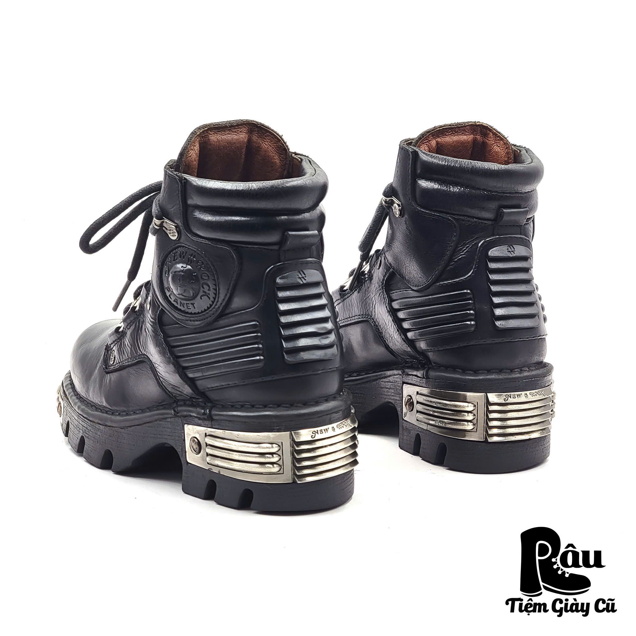 |SIZE 36| NEW ROCK VINTAGE 90S TIGER METALLIC ANKLE BOOT Z36-6778