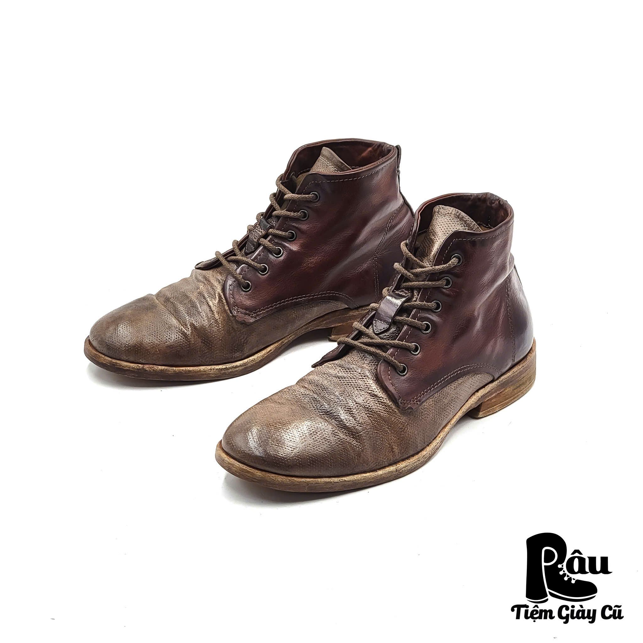 |SIZE 39| A.S.98 TWO TONE LACE UP BOOT Z39-6790