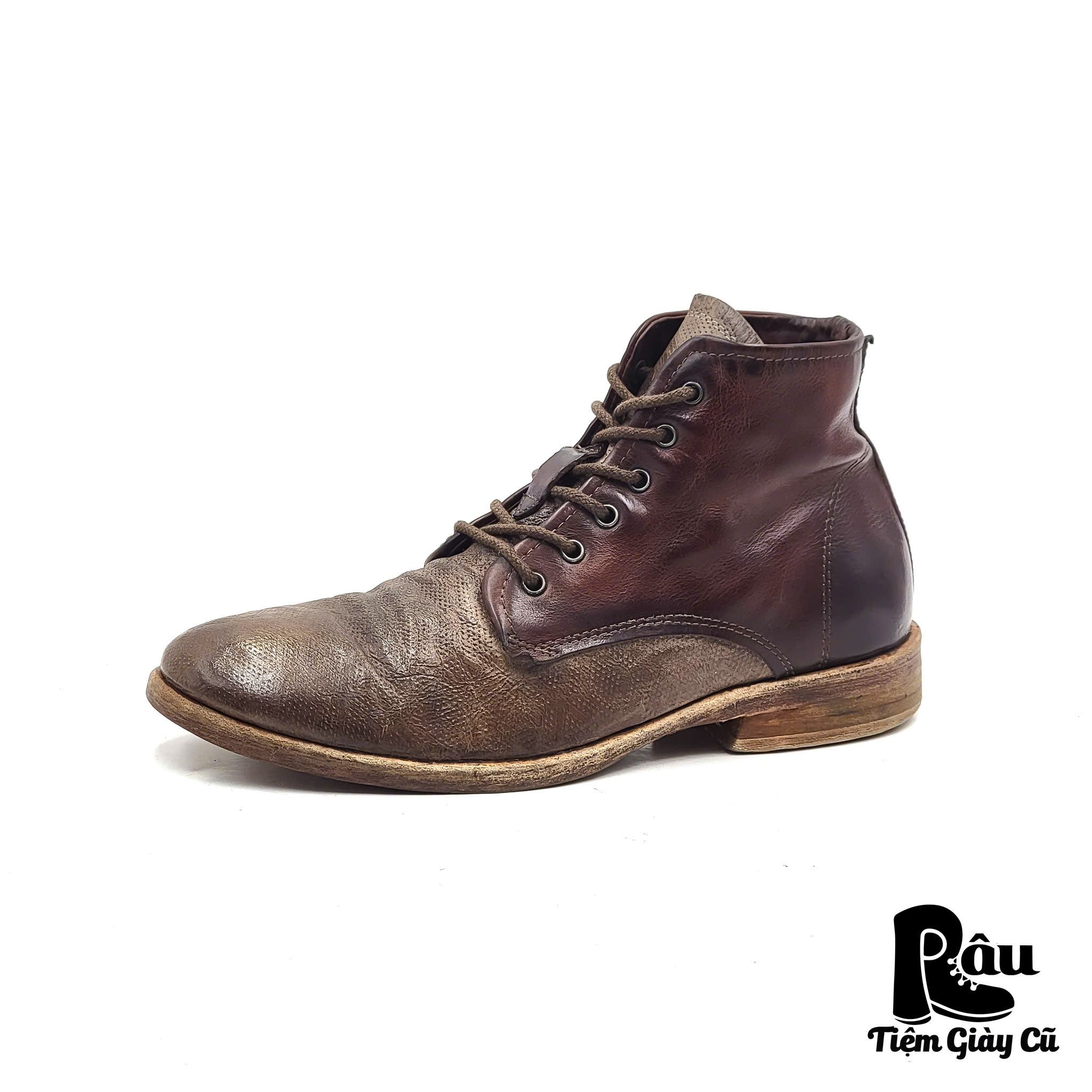 |SIZE 39| A.S.98 TWO TONE LACE UP BOOT Z39-6790