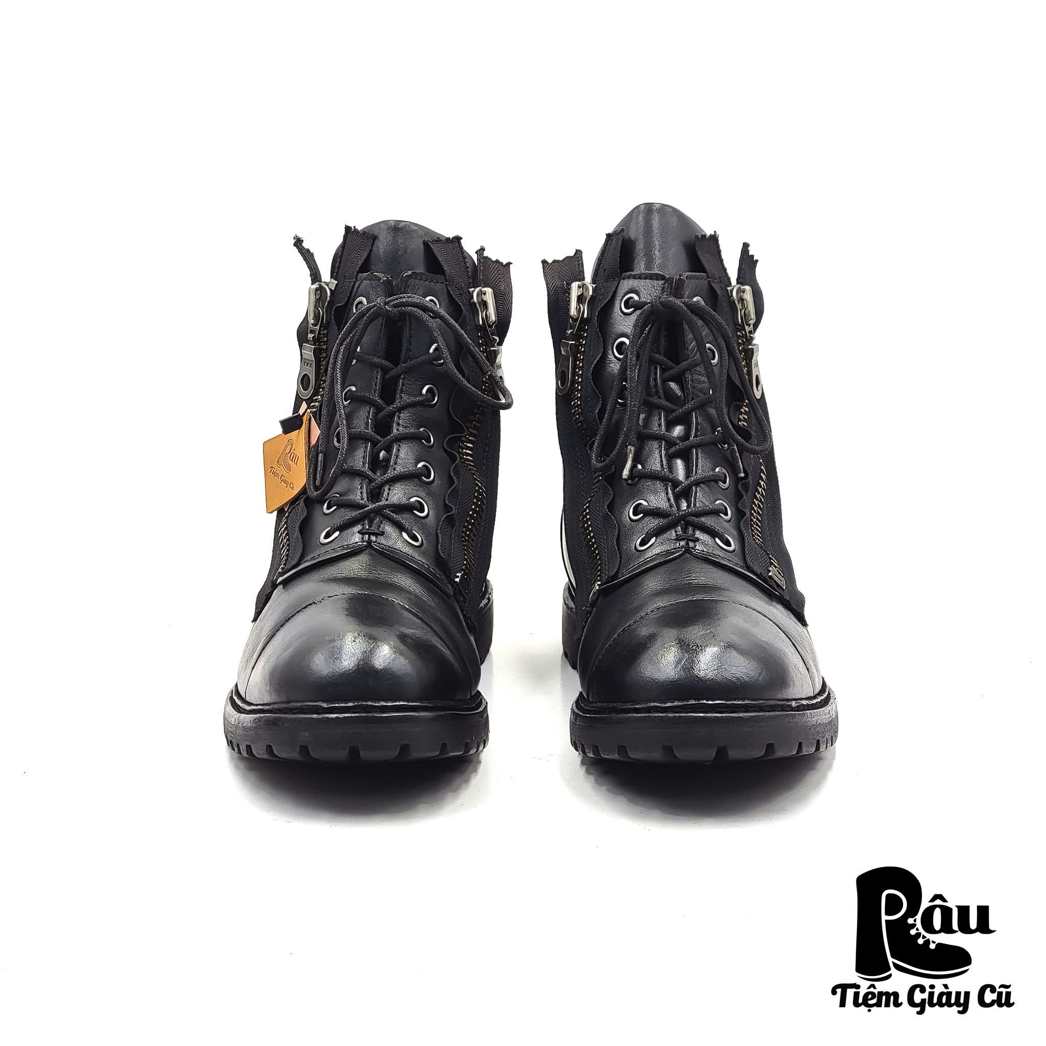 |SIZE 43| HAWKINS GT-5130N DOUBLE SIDE-ZIP LACE UP BOOT Z43-6792