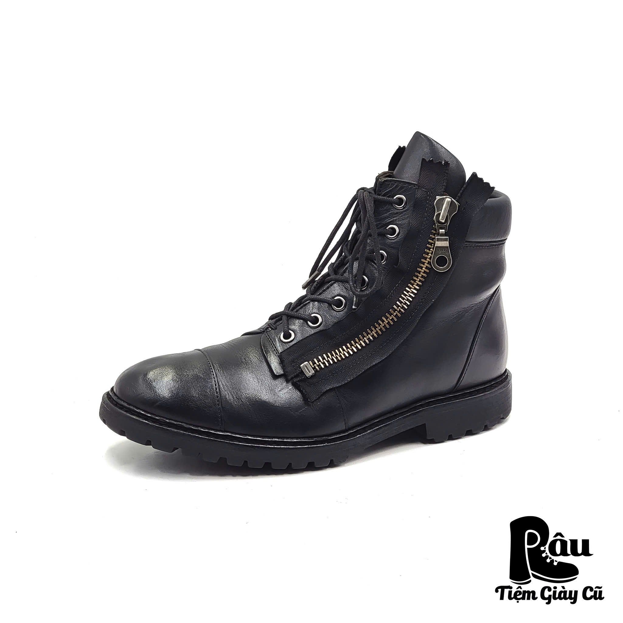 |SIZE 43| HAWKINS GT-5130N DOUBLE SIDE-ZIP LACE UP BOOT Z43-6792
