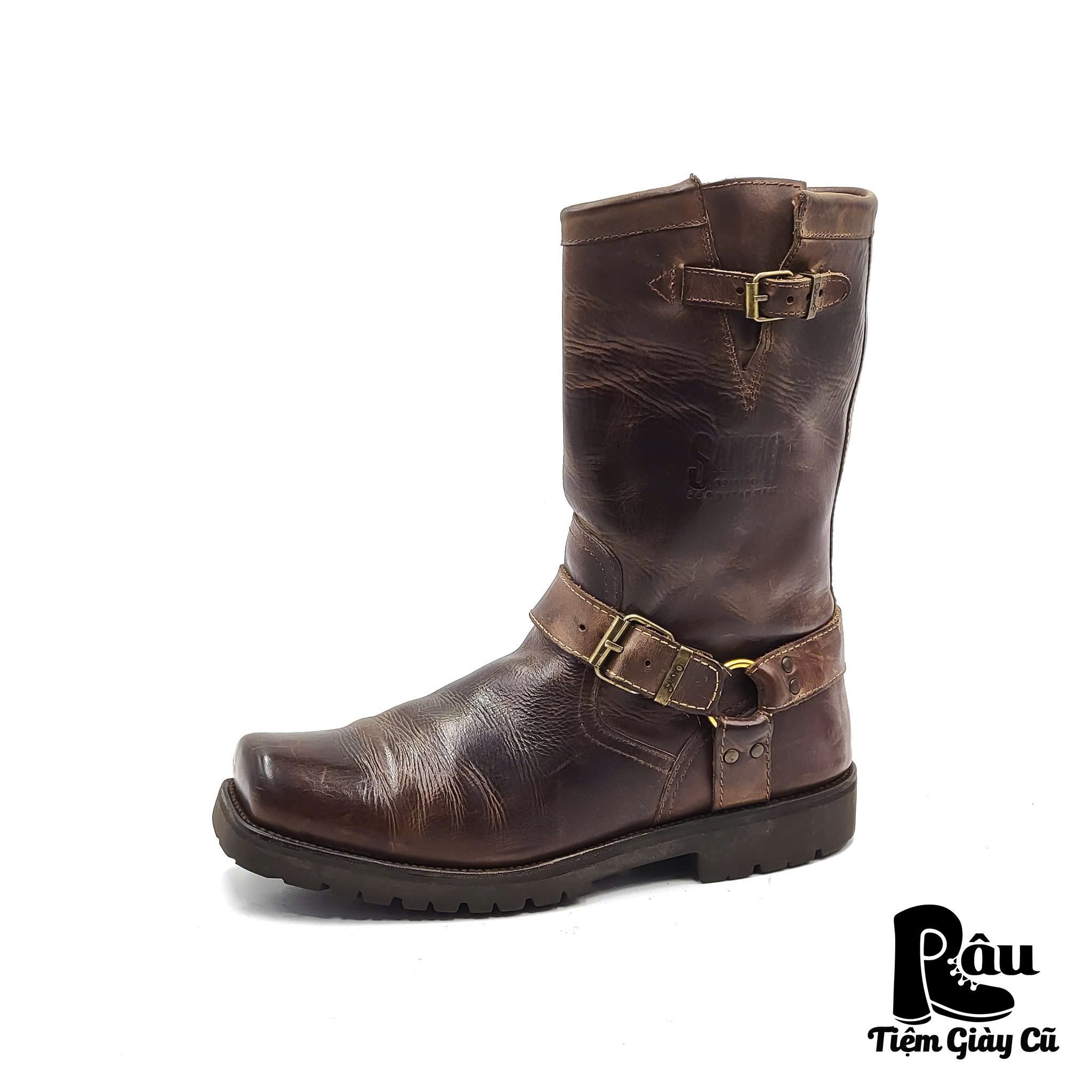 |SIZE 43| SANCHO 5635 ENGINEER III OLD CRAZY SADALE BOOT Z43-6809