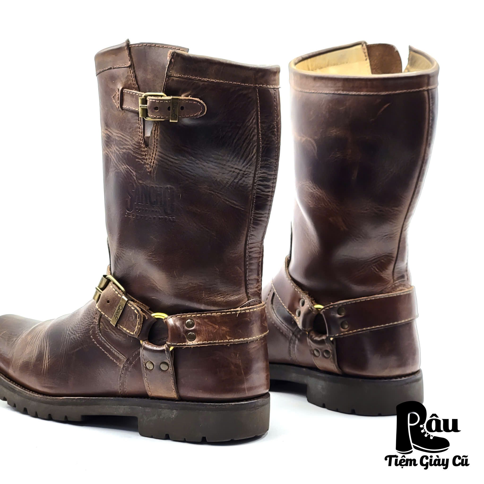 |SIZE 43| SANCHO 5635 ENGINEER III OLD CRAZY SADALE BOOT Z43-6809