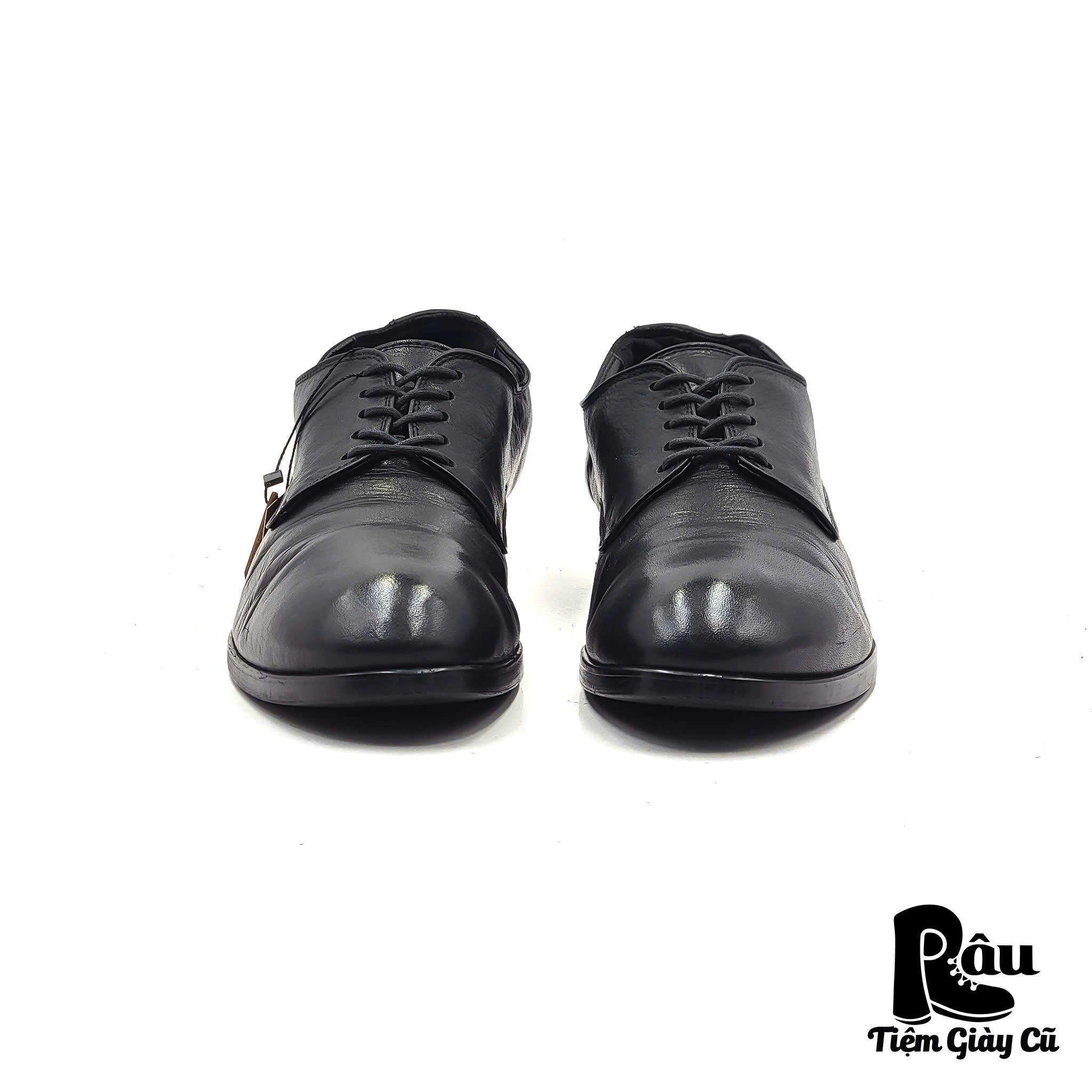 |SIZE 42| GOSTAR DE FUGA GDF17-J04-1 BLACK DERBY SHOES AR42-6819