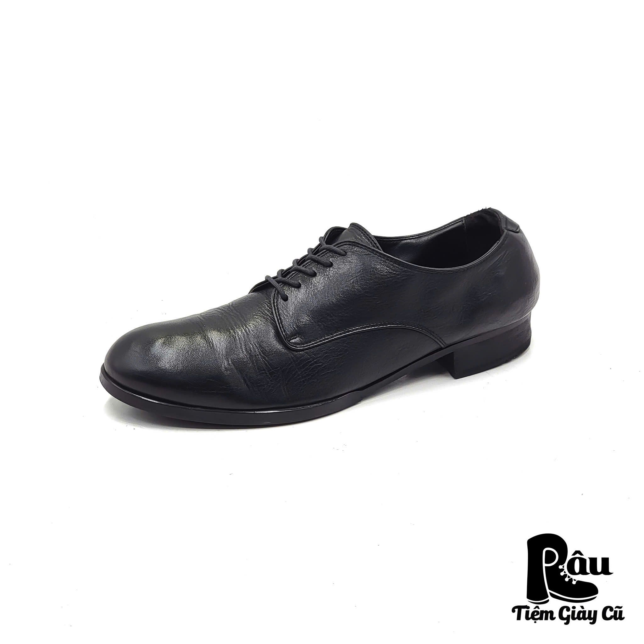 |SIZE 42| GOSTAR DE FUGA GDF17-J04-1 BLACK DERBY SHOES AR42-6819