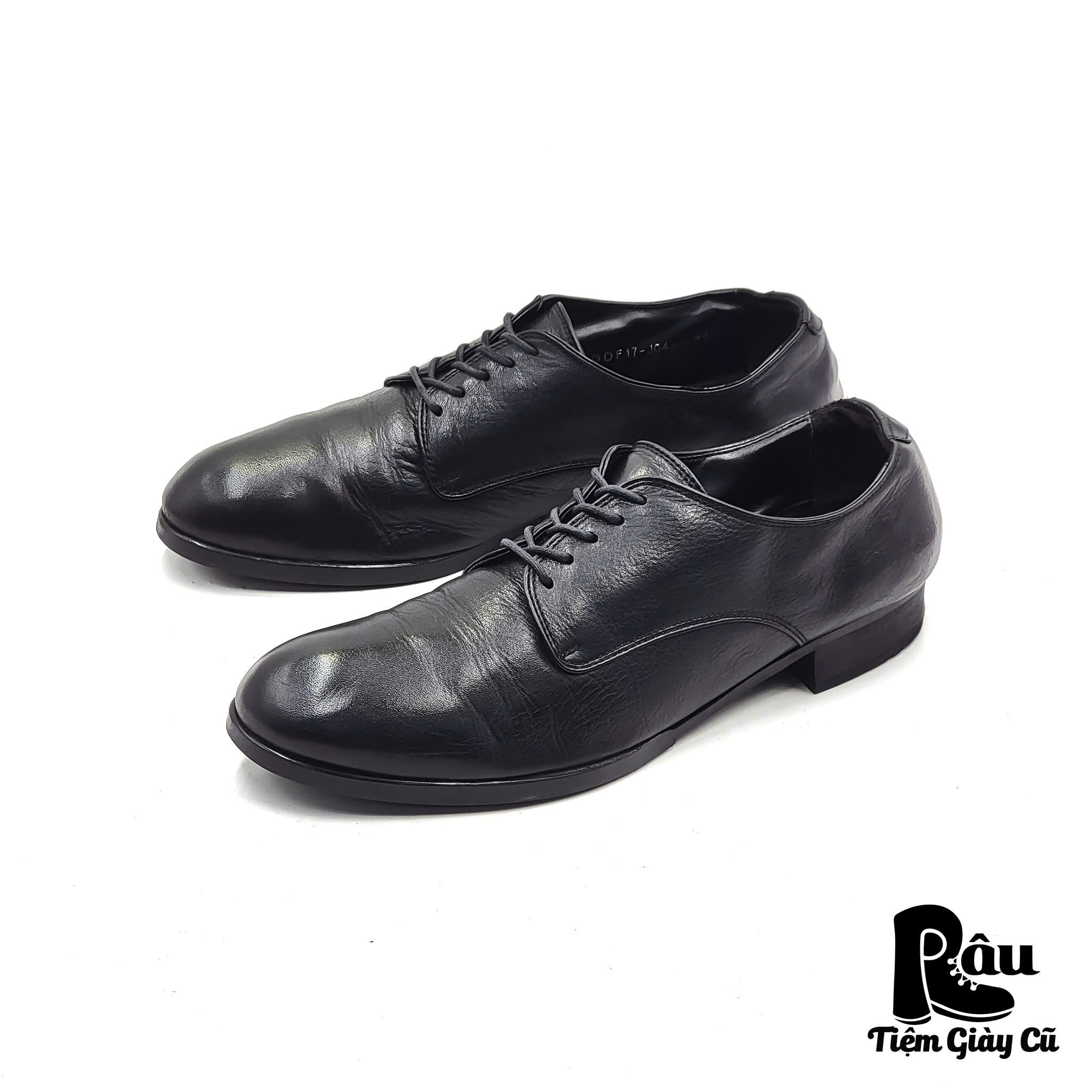 |SIZE 42| GOSTAR DE FUGA GDF17-J04-1 BLACK DERBY SHOES AR42-6819