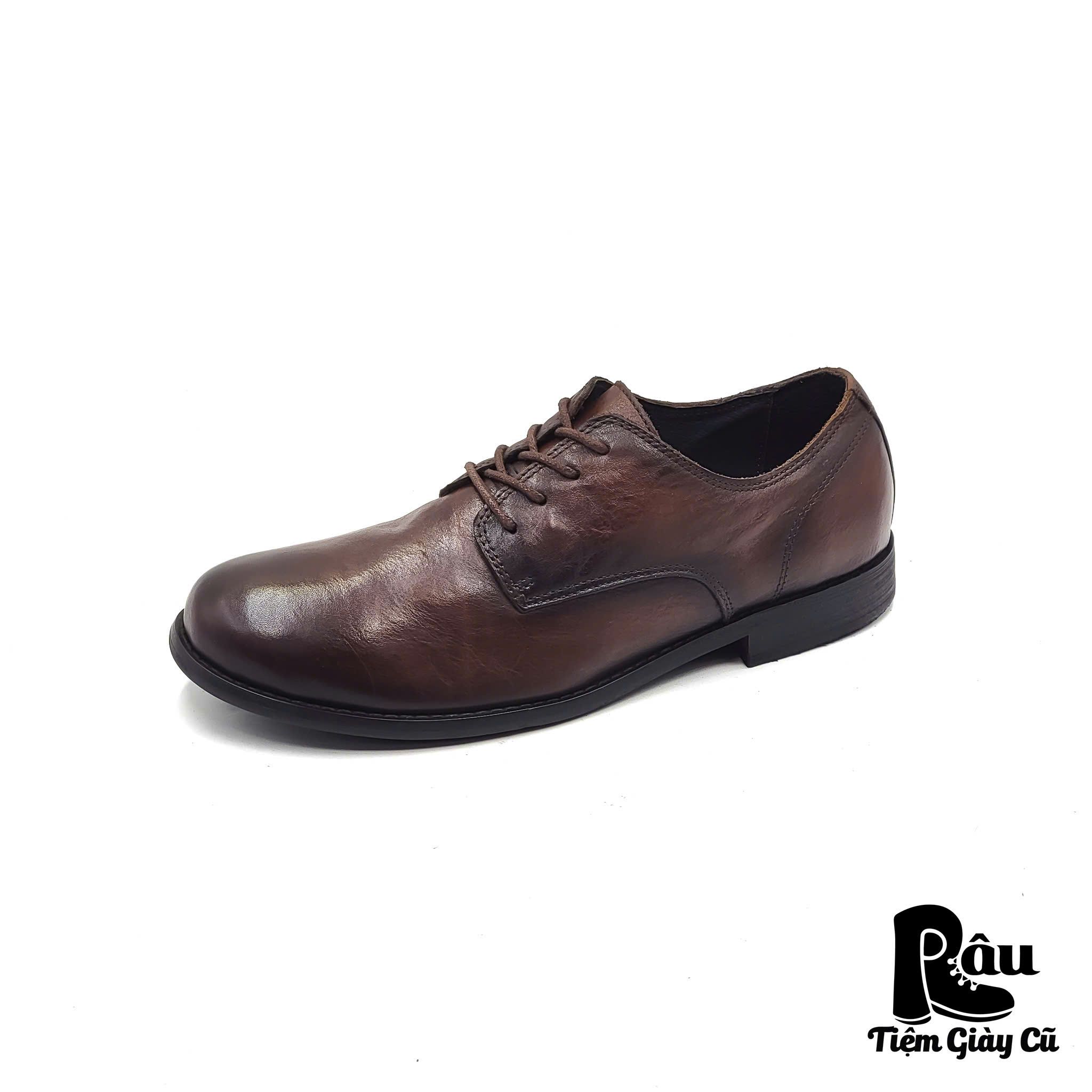 |SIZE 41| BRIGHT FEATHER BROWN DERBY SHOES AR41-6824