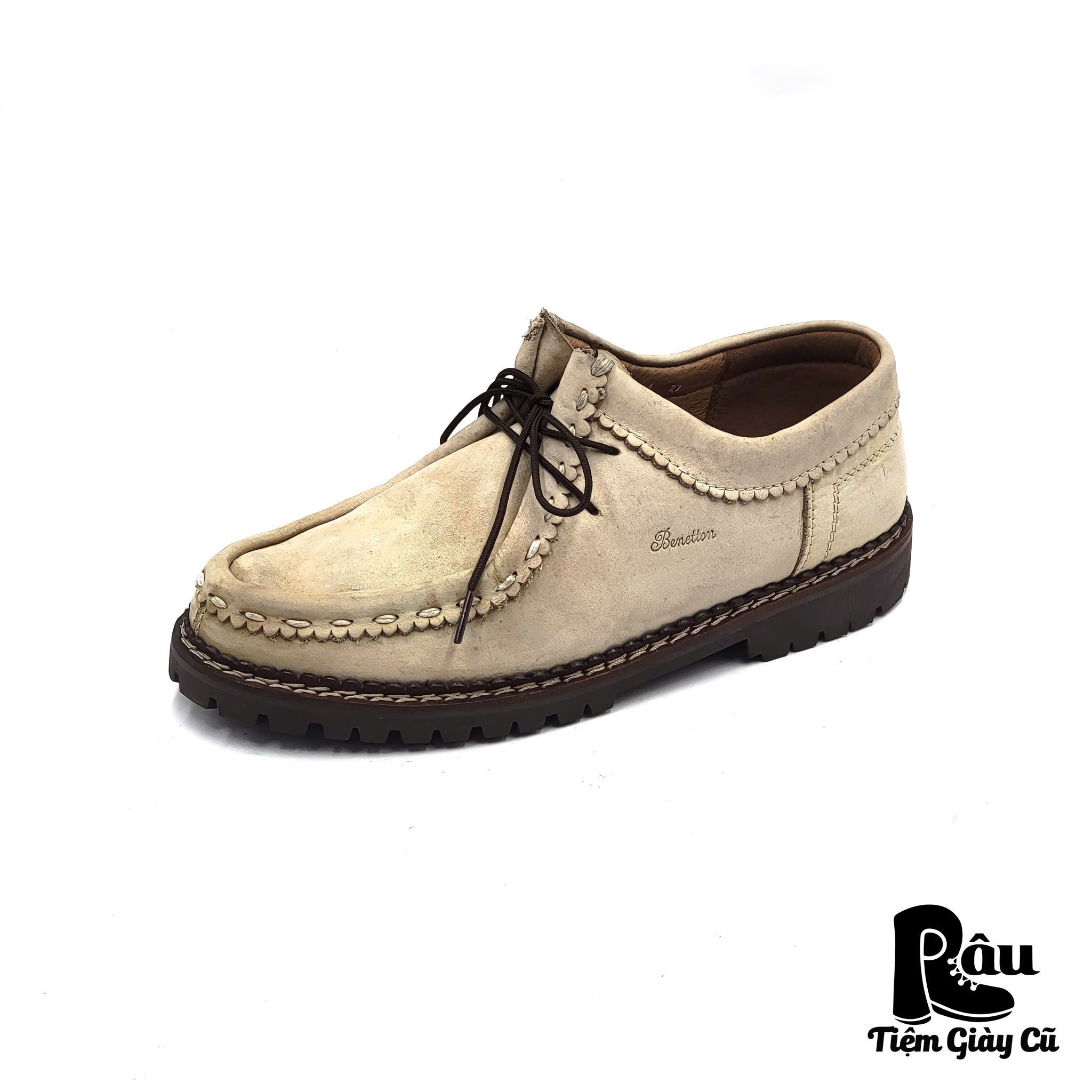 |SIZE 43| UNITED COLOR OF BENETTON LUG SOLE MOCCASIN BOOT Z43-6632