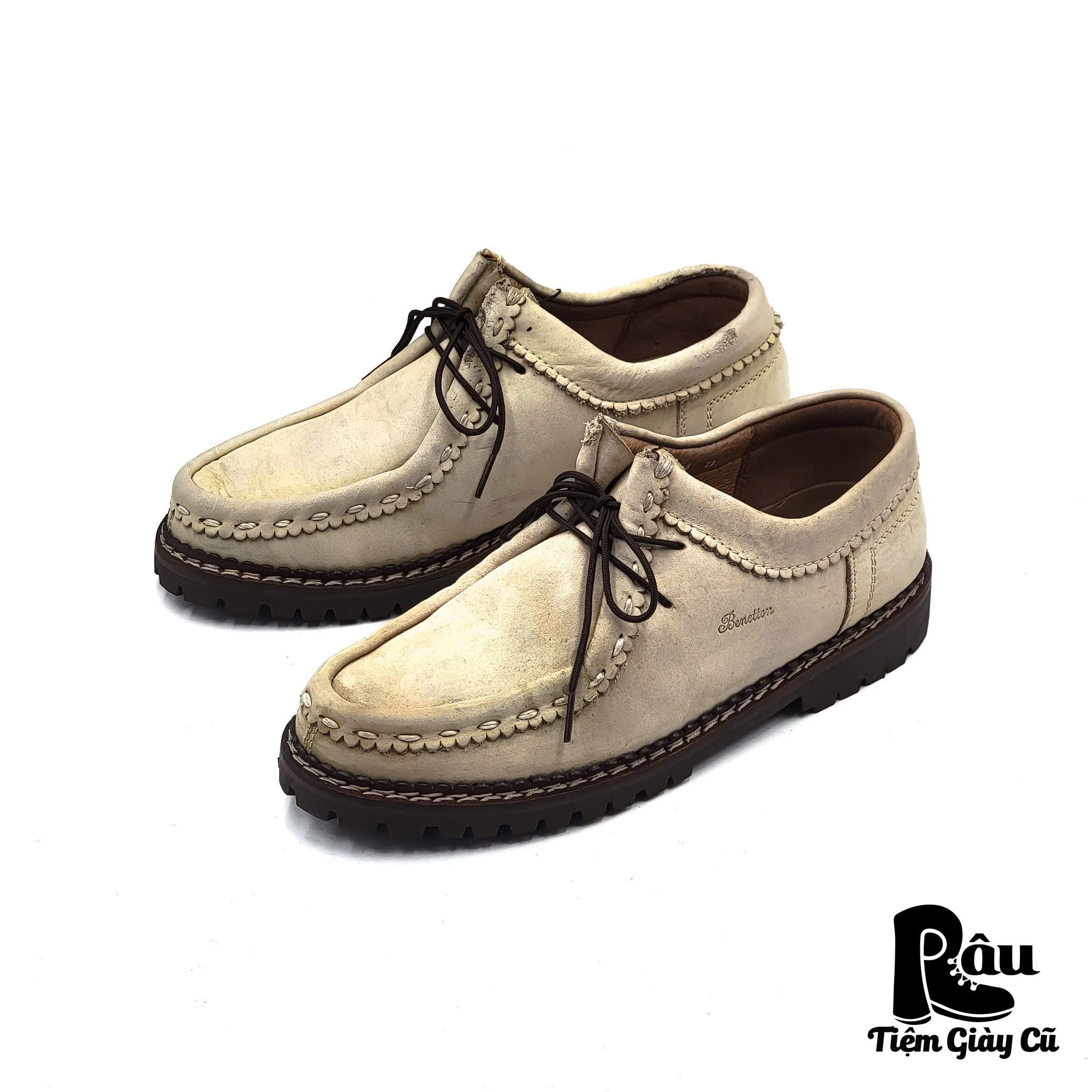 |SIZE 43| UNITED COLOR OF BENETTON LUG SOLE MOCCASIN BOOT Z43-6632