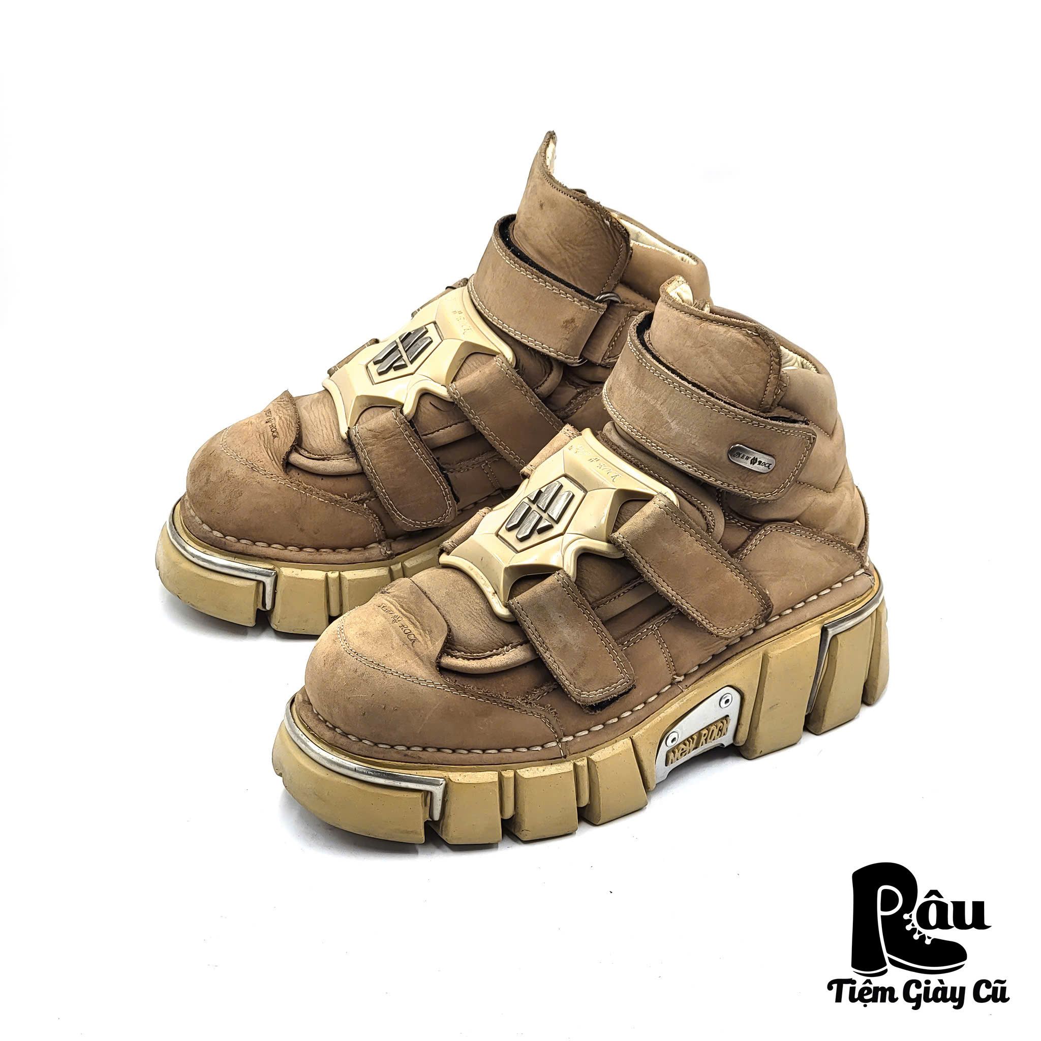 |SIZE 41| NEW ROCK VINTAGE BEIGE TECHNO M-285 ANKLE BOOT Z41-6847