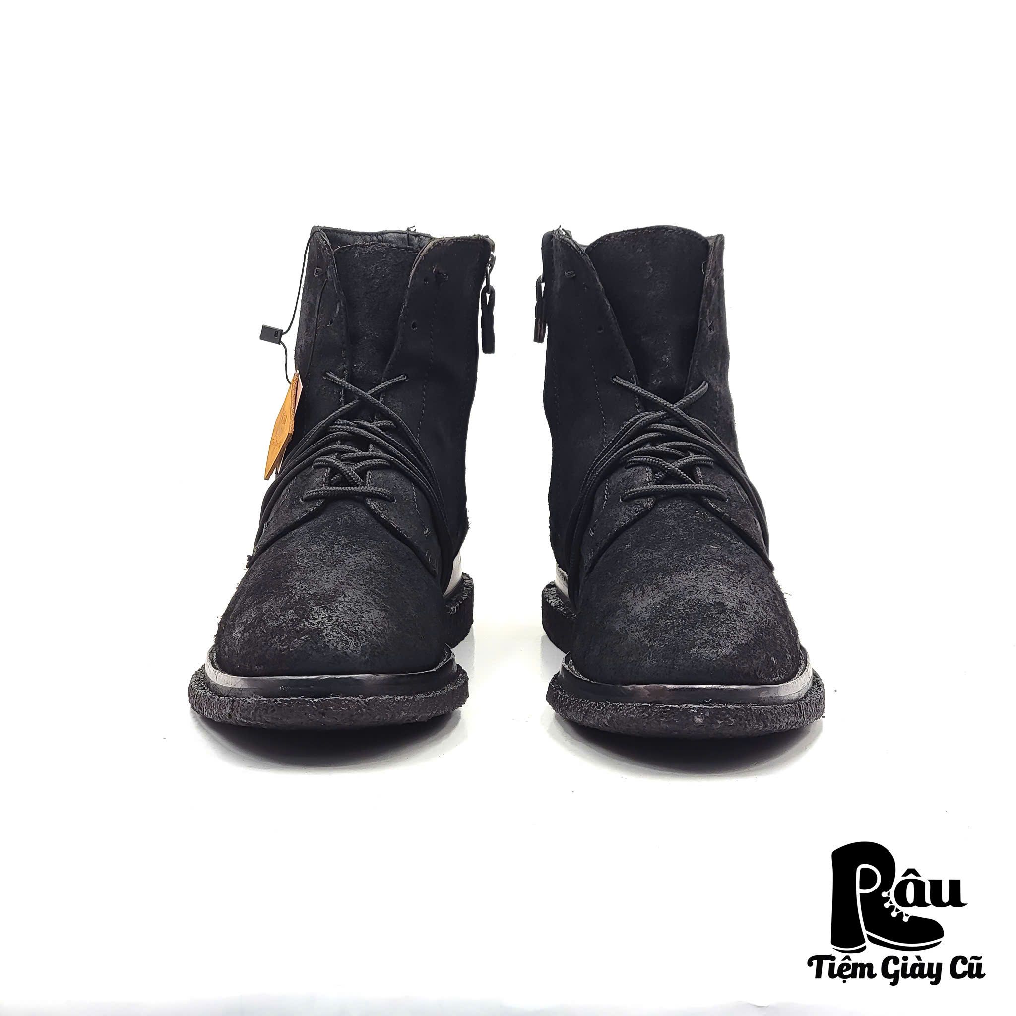 |SIZE 41| DIRK BIKKEMBERGS BKO 818 BLACK DISTRESSED SUEDE ANKLE BOOT Z41-6848
