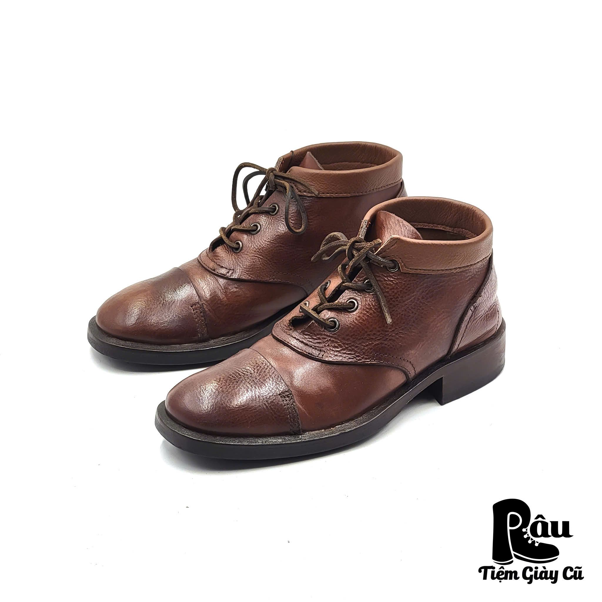 |SIZE 39| AKETOHN VINTAGE RAW CUT LACE UP BOOT Z39-6241