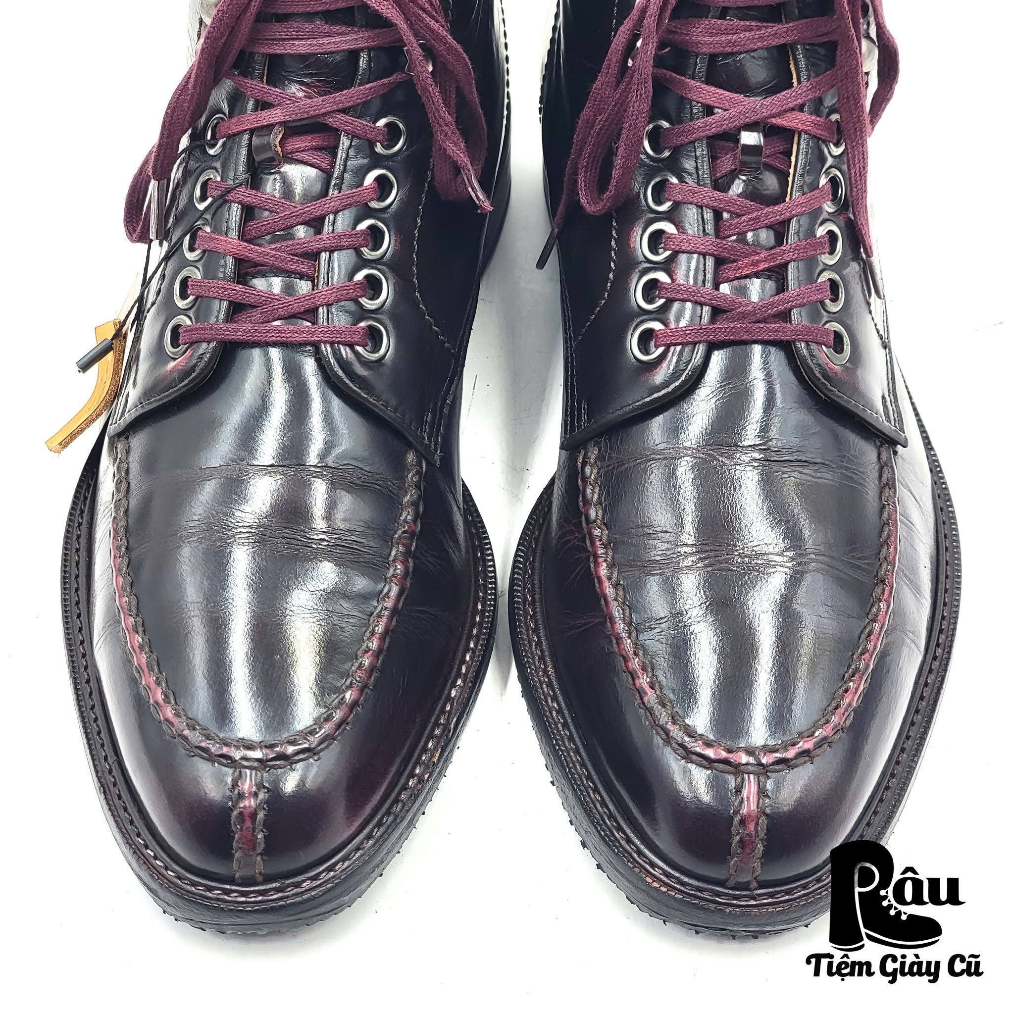 |SIZE 38.5| JOENSHOE HANDMADE MARCATO VINTAGE WINE SPLIT TOE BOOT Z38.5-6881