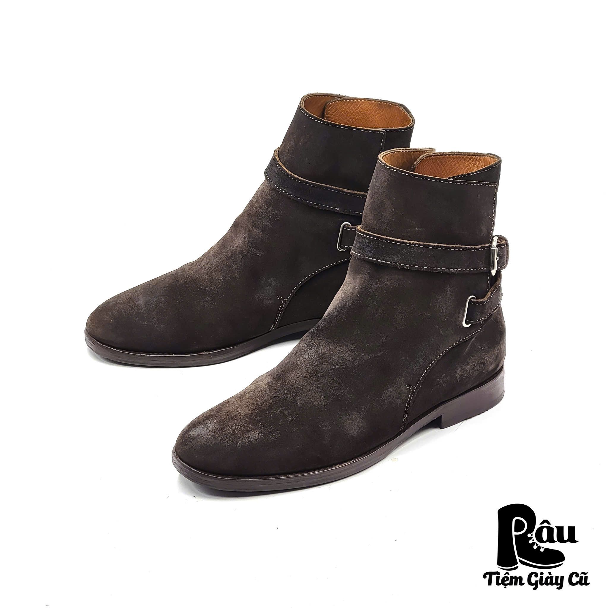 |SIZE 43| CLOSED DARK BROWN SUEDE JODHPUR BOOT Z43-6861