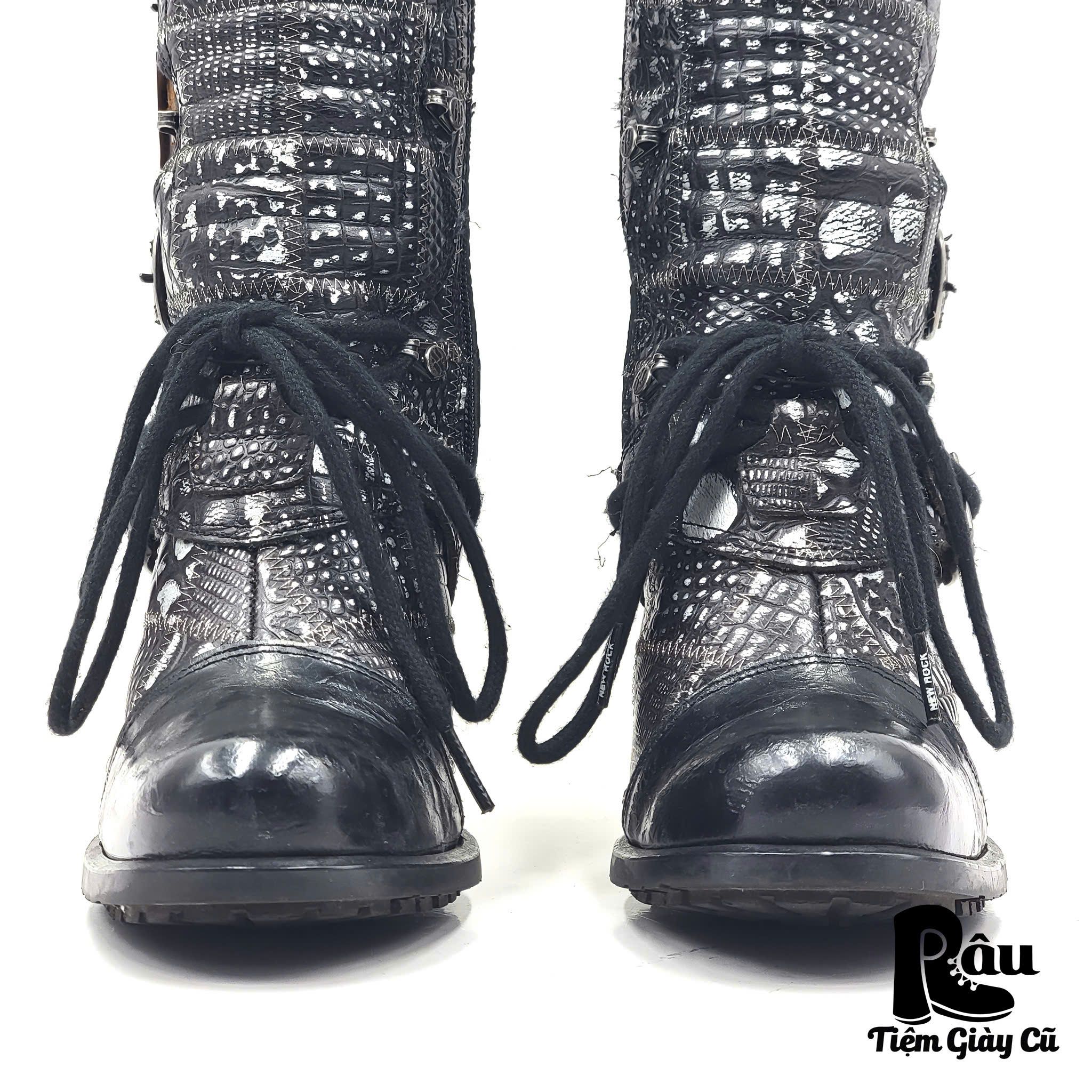 |SIZE 37| NEW ROCK LIZARD PATTERN LADIES HIGH HEELS BOOT Z37-6937
