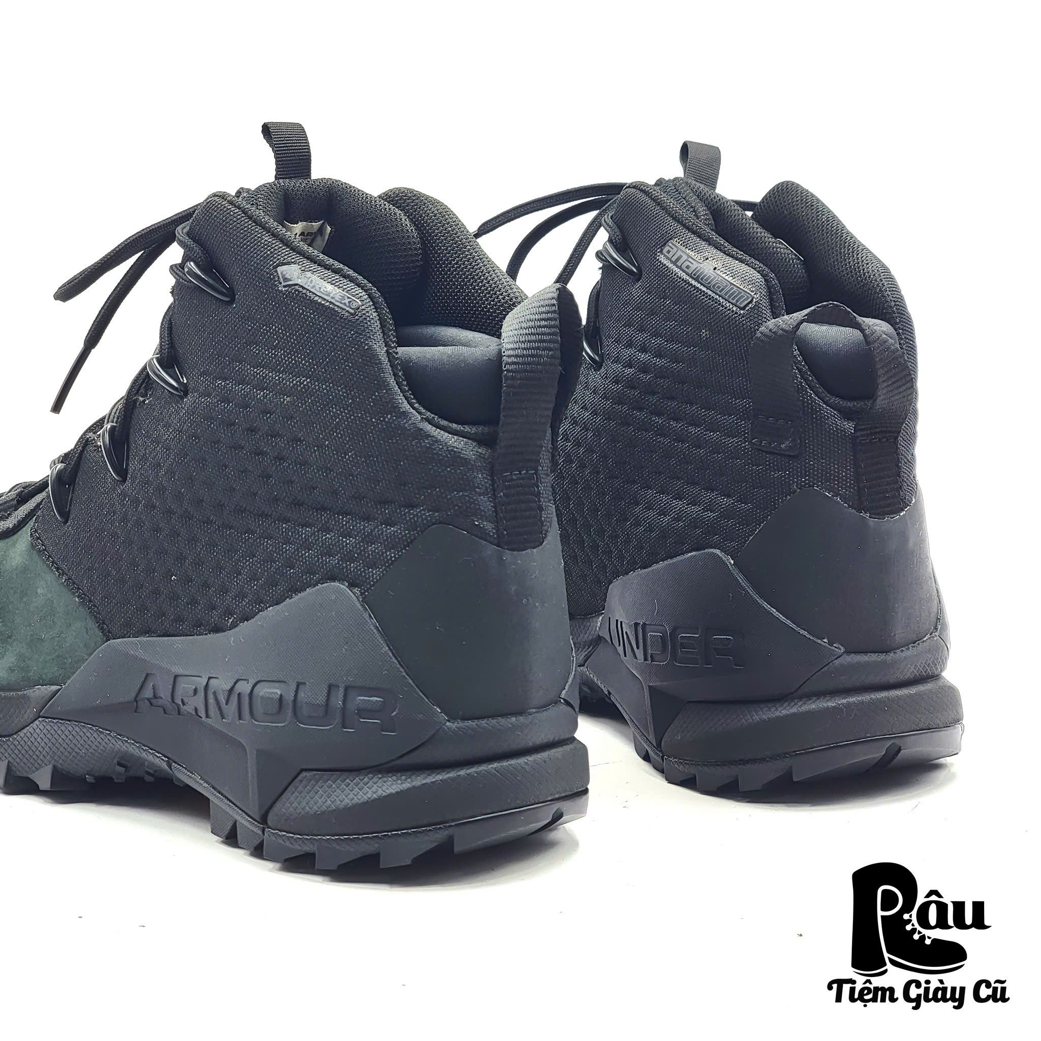 |SIZE 39| UNDER ARMOUR INFIL HIKE GTX TRIPLE BLACK HIKING BOOT RW39-5247