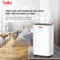 Máy Hút Ẩm Không Khí Điện Tử Saiko HDF-16 (16 Lít)