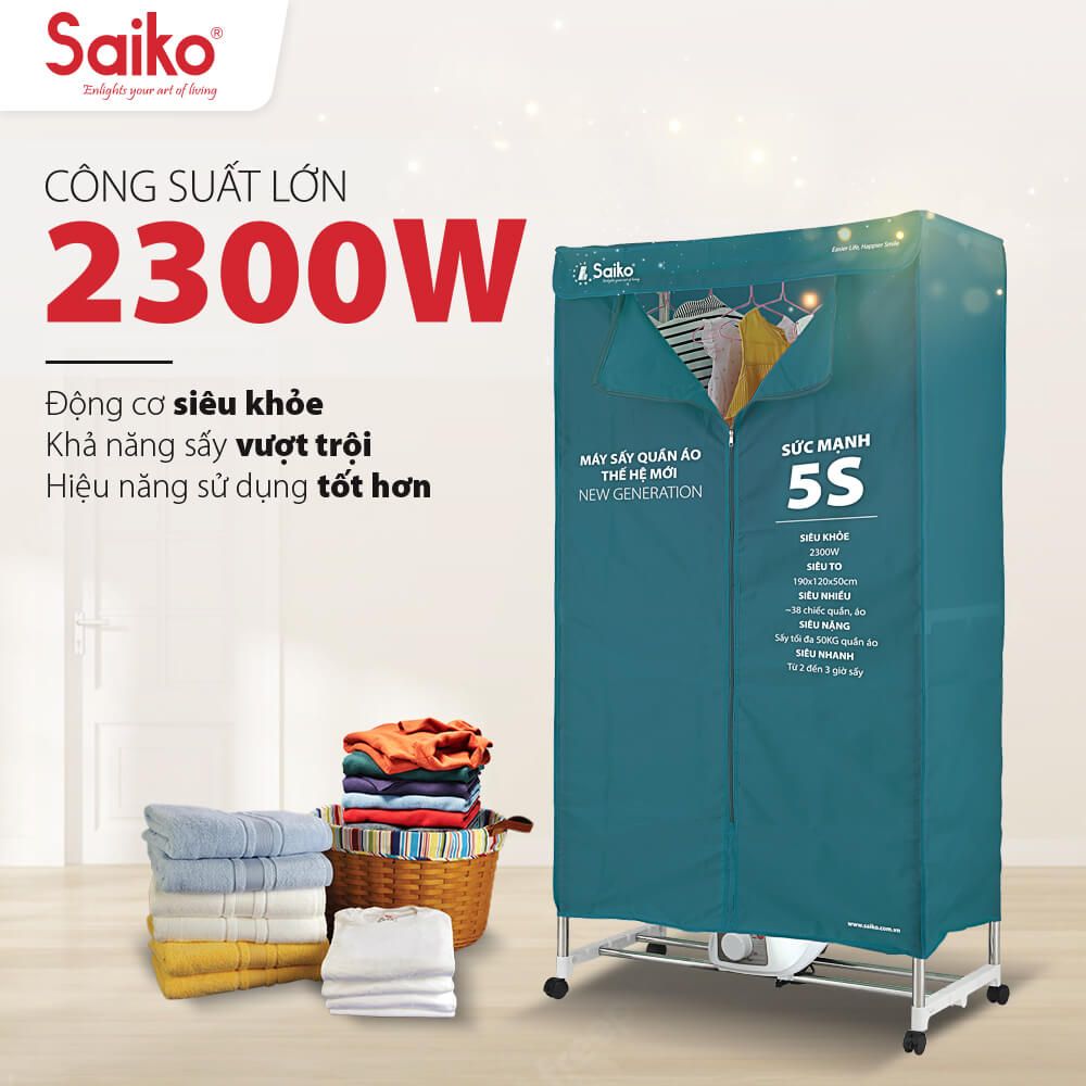 tủ sấy quần áo saiko cd-2300