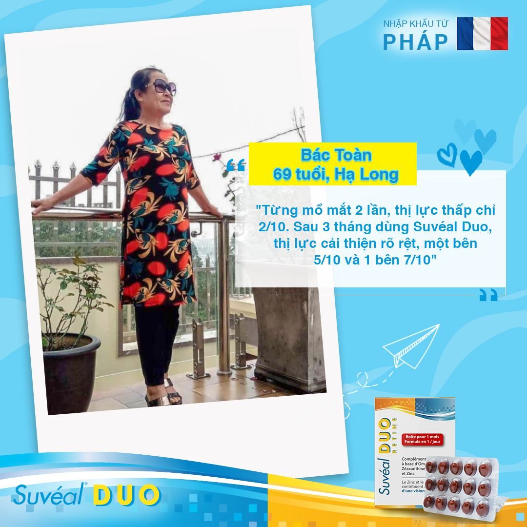 Suvéal Duo:Vitamin Bổ Mắt Chính Hãng Pháp